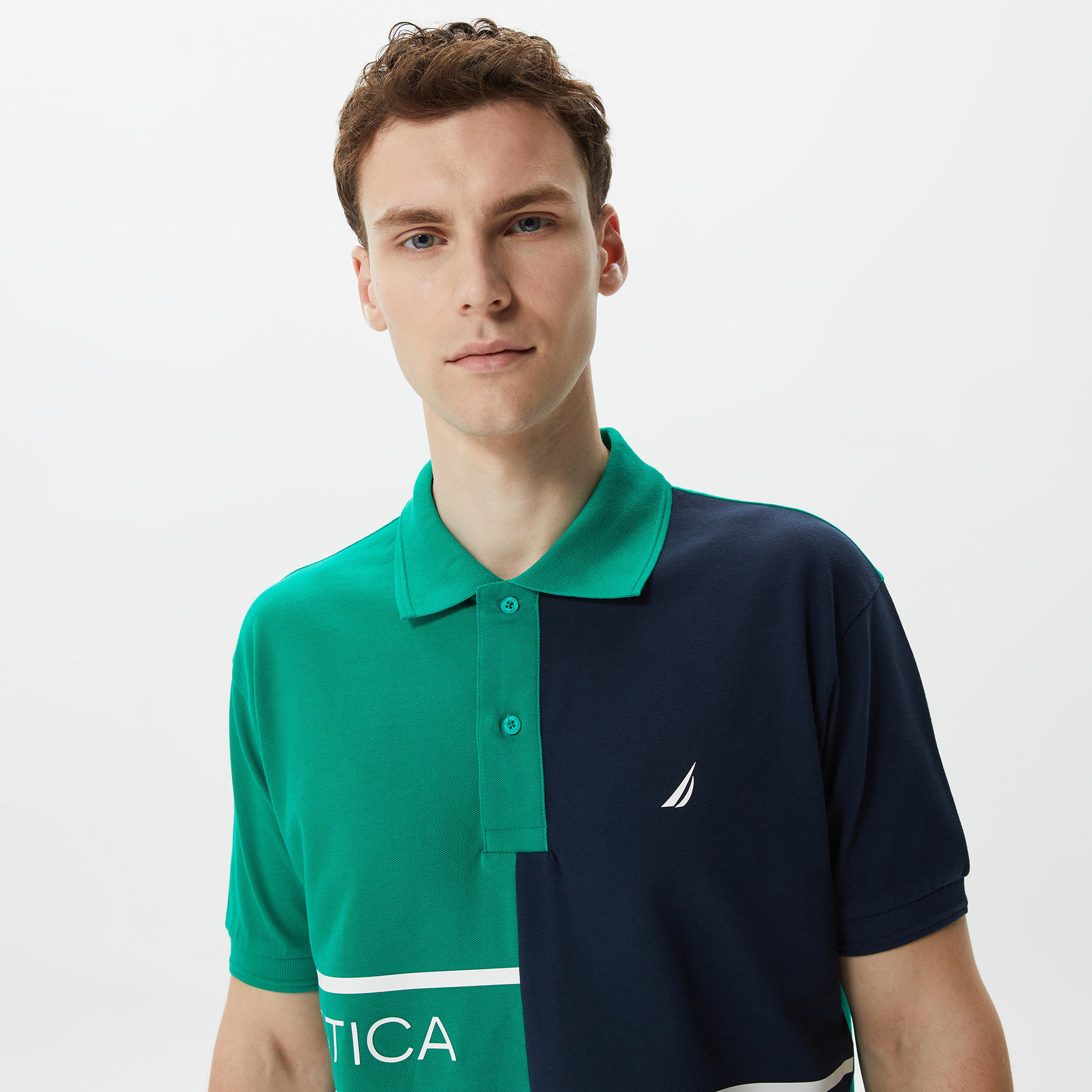 Nautica Erkek Yeşil Classic Fit Kısa Kollu Polo