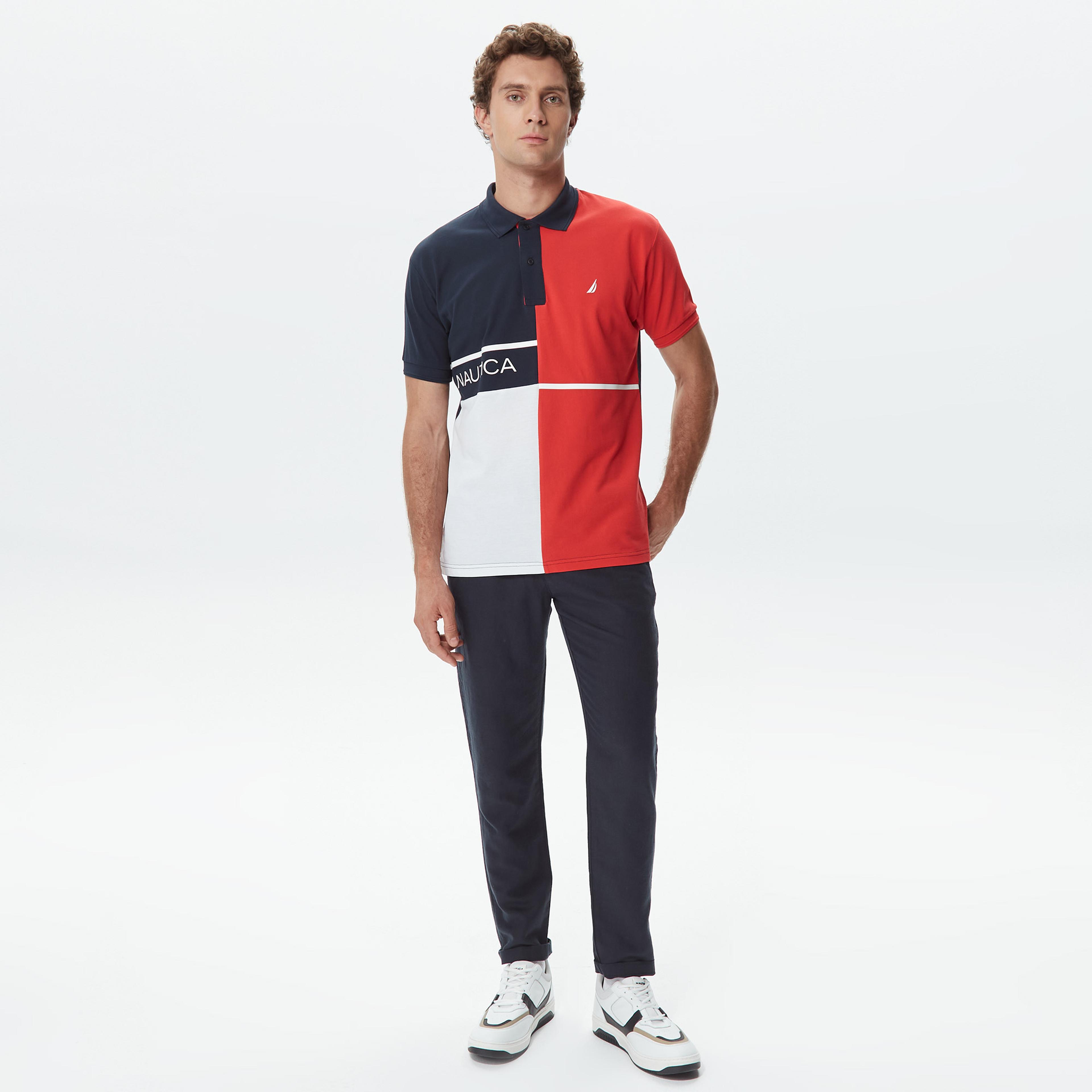 Nautica Erkek Lacivert Classic Fit Kısa Kollu Polo