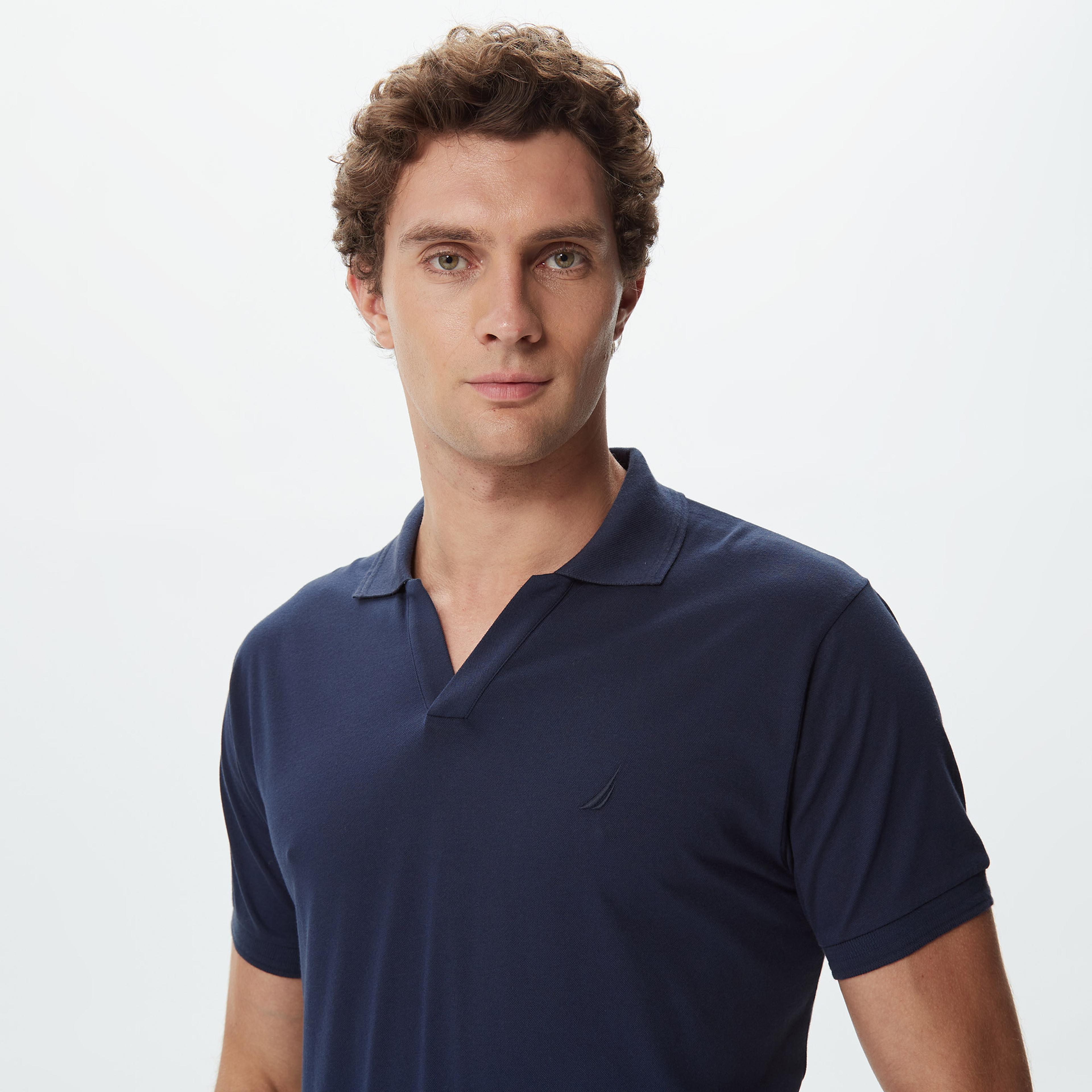 Nautica Erkek Lacivert Classic Fit Kısa Kollu Polo