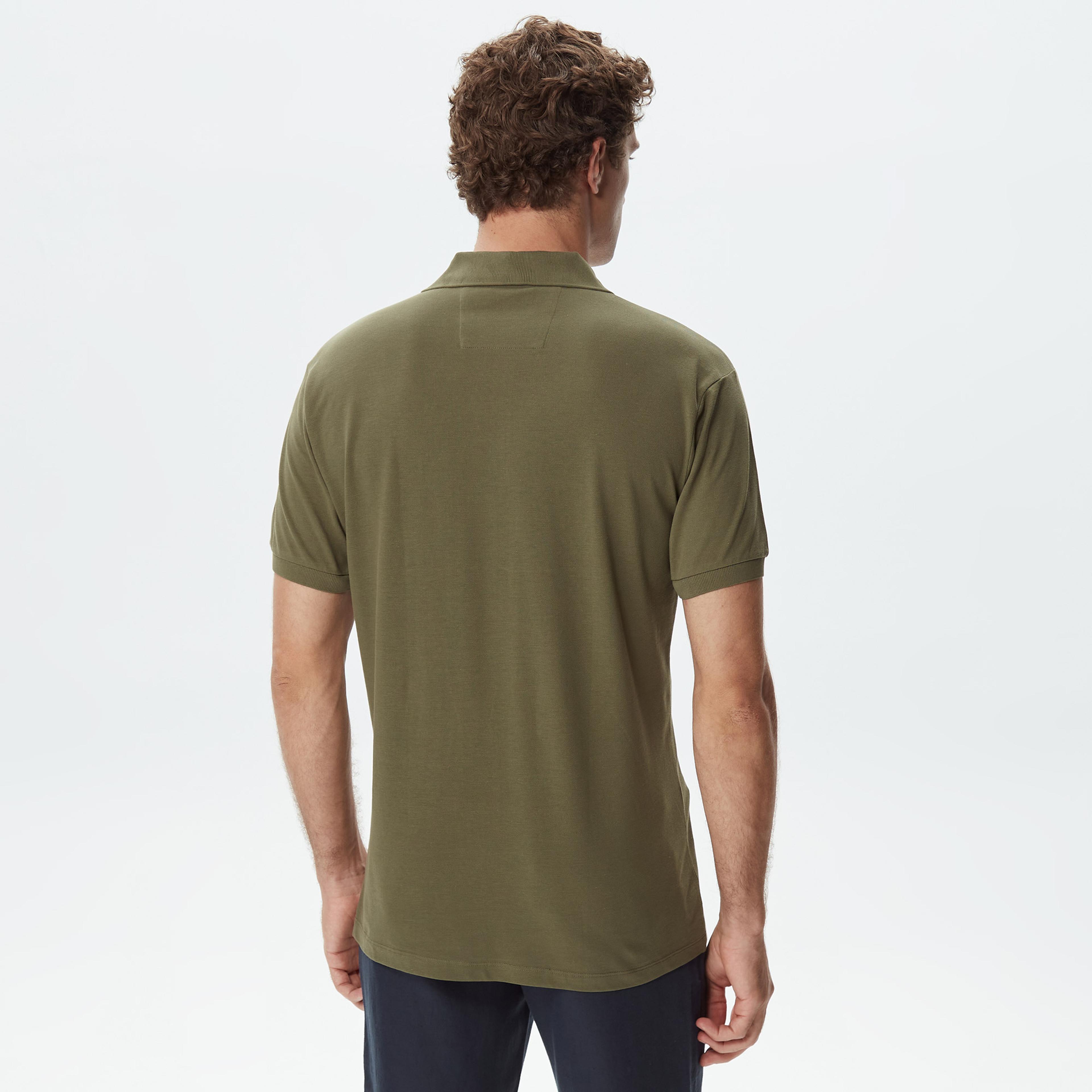 Nautica Erkek Yeşil Classic Fit Kısa Kollu Polo