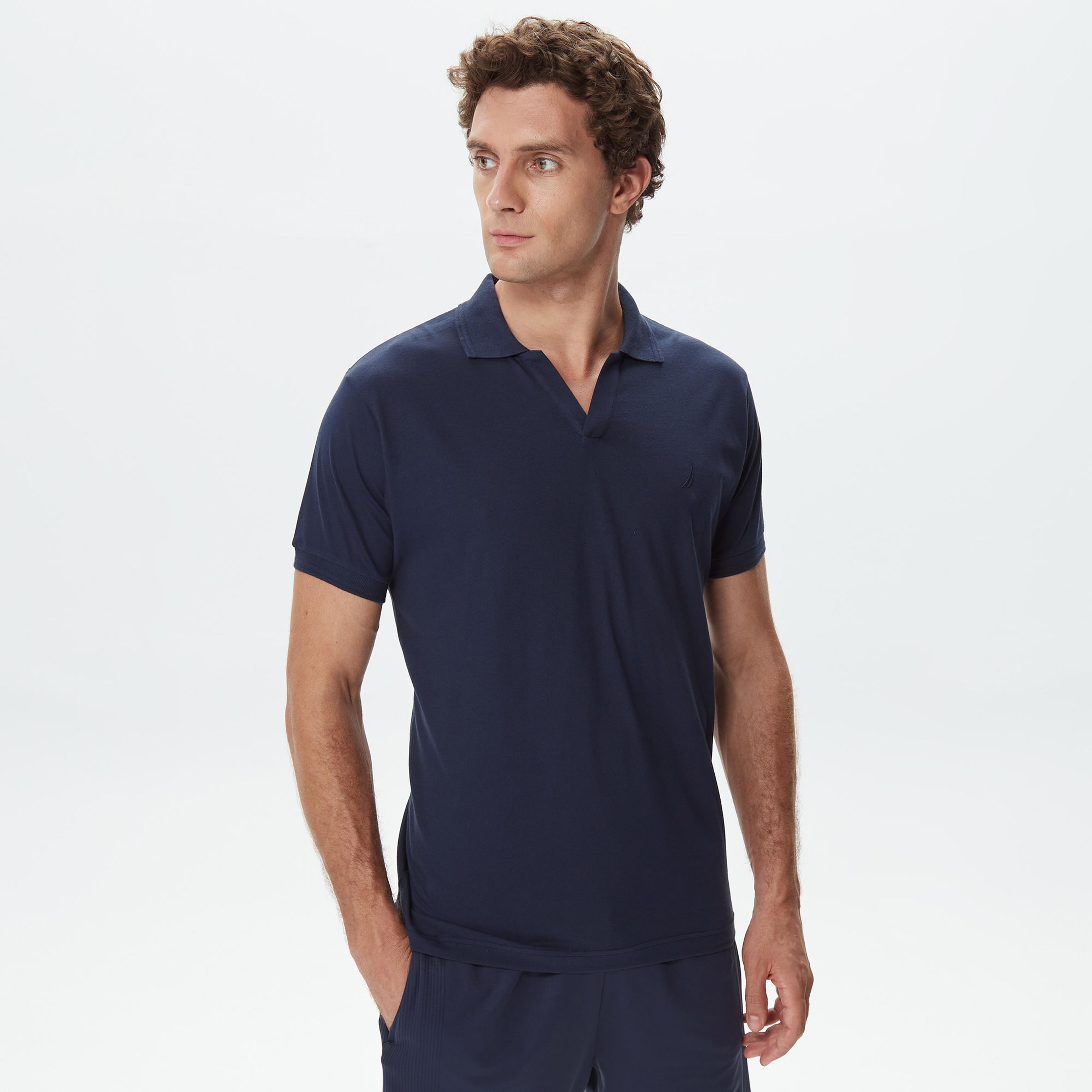 Nautica Erkek Lacivert Classic Fit Kısa Kollu Polo