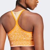 adidas by Stella McCartney TrueStrength Seamless Medium-Support Yoga Kadın Turuncu Bra