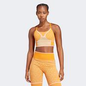 adidas by Stella McCartney TrueStrength Seamless Medium-Support Yoga Kadın Turuncu Bra