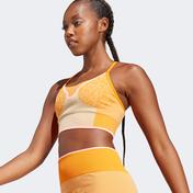 adidas by Stella McCartney TrueStrength Seamless Medium-Support Yoga Kadın Turuncu Bra