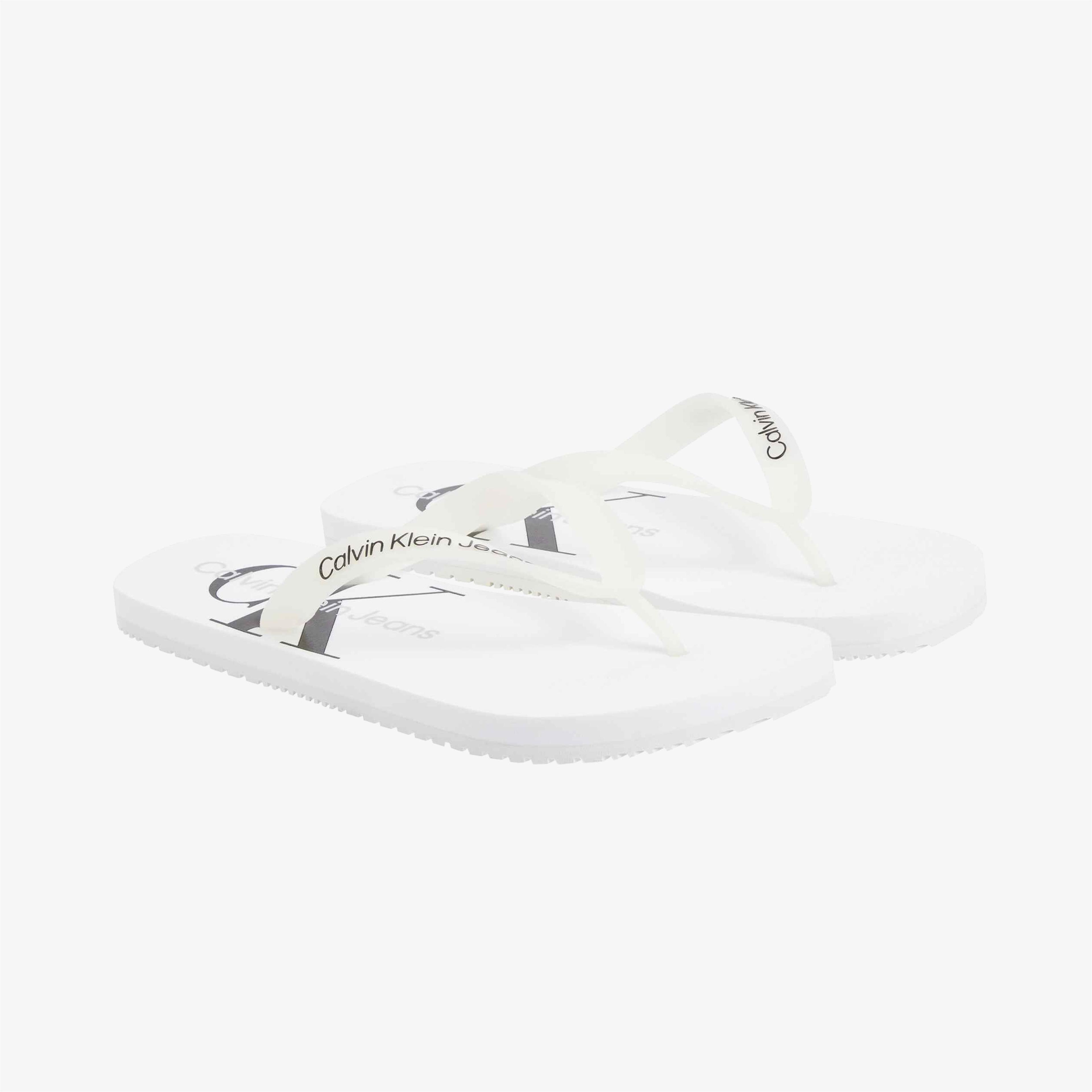 Calvin Klein Jeans Beach Sandal Logo Erkek Beyaz Sandalet