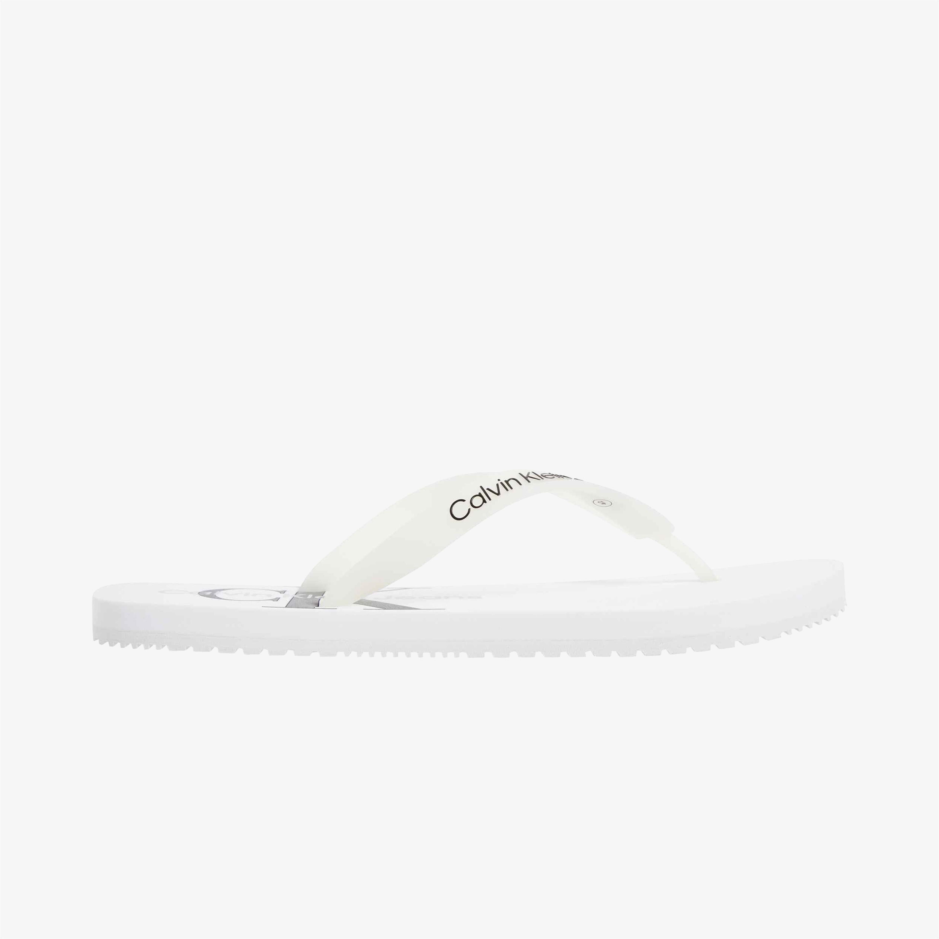Calvin Klein Jeans Beach Sandal Logo Erkek Beyaz Sandalet