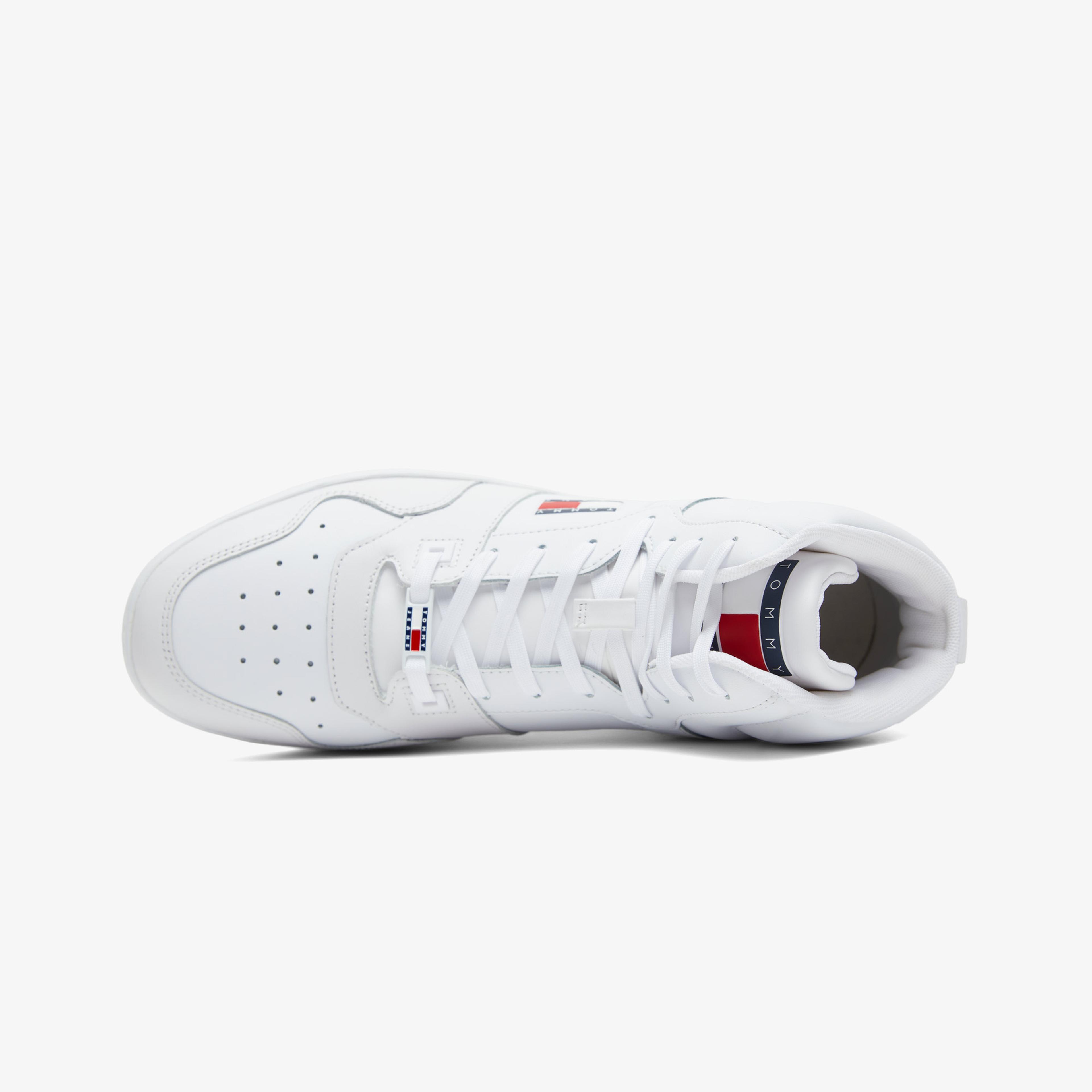 Tommy Jeans Mid Cut  Erkek Beyaz Spor Ayakkabı