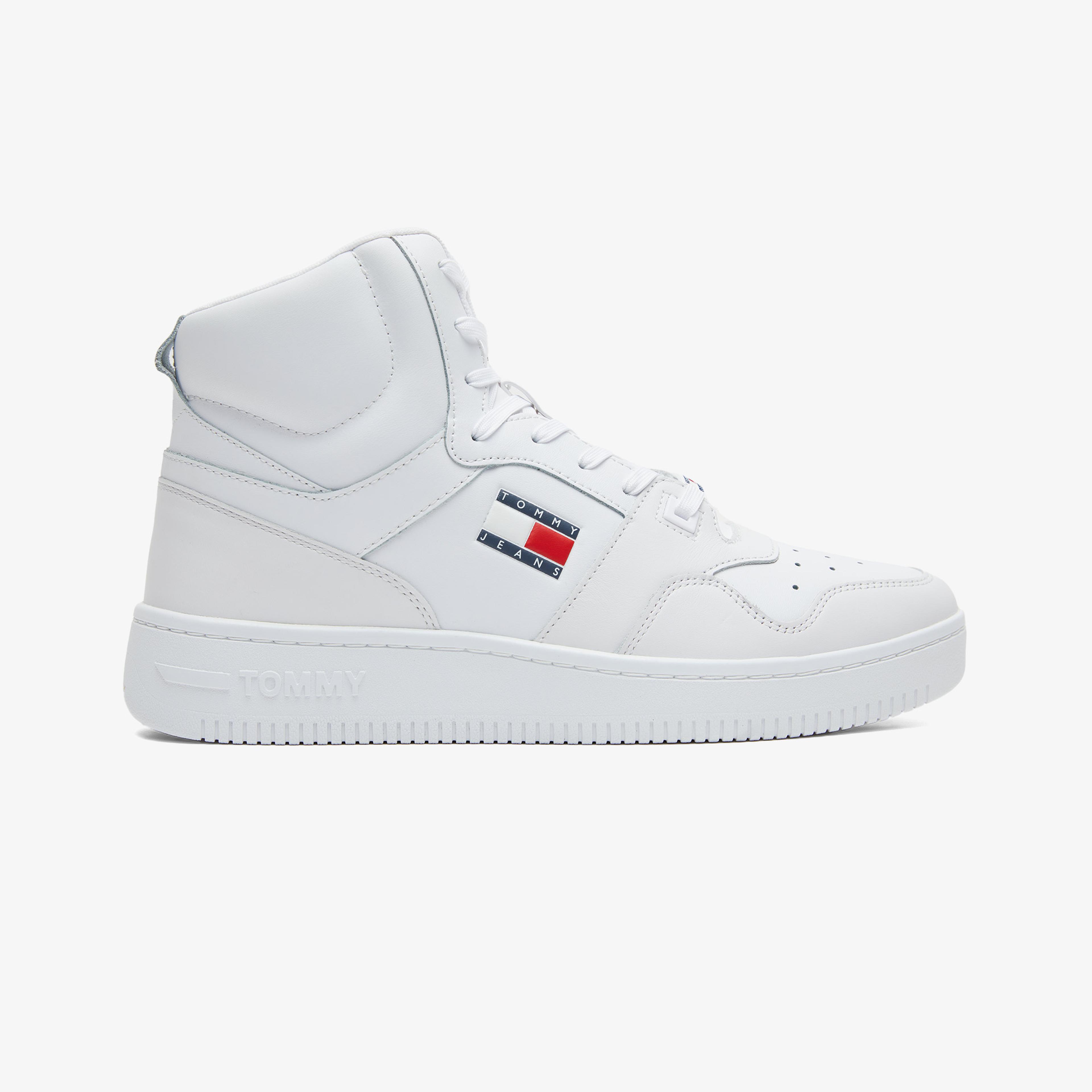 Tommy Jeans Mid Cut  Erkek Beyaz Spor Ayakkabı