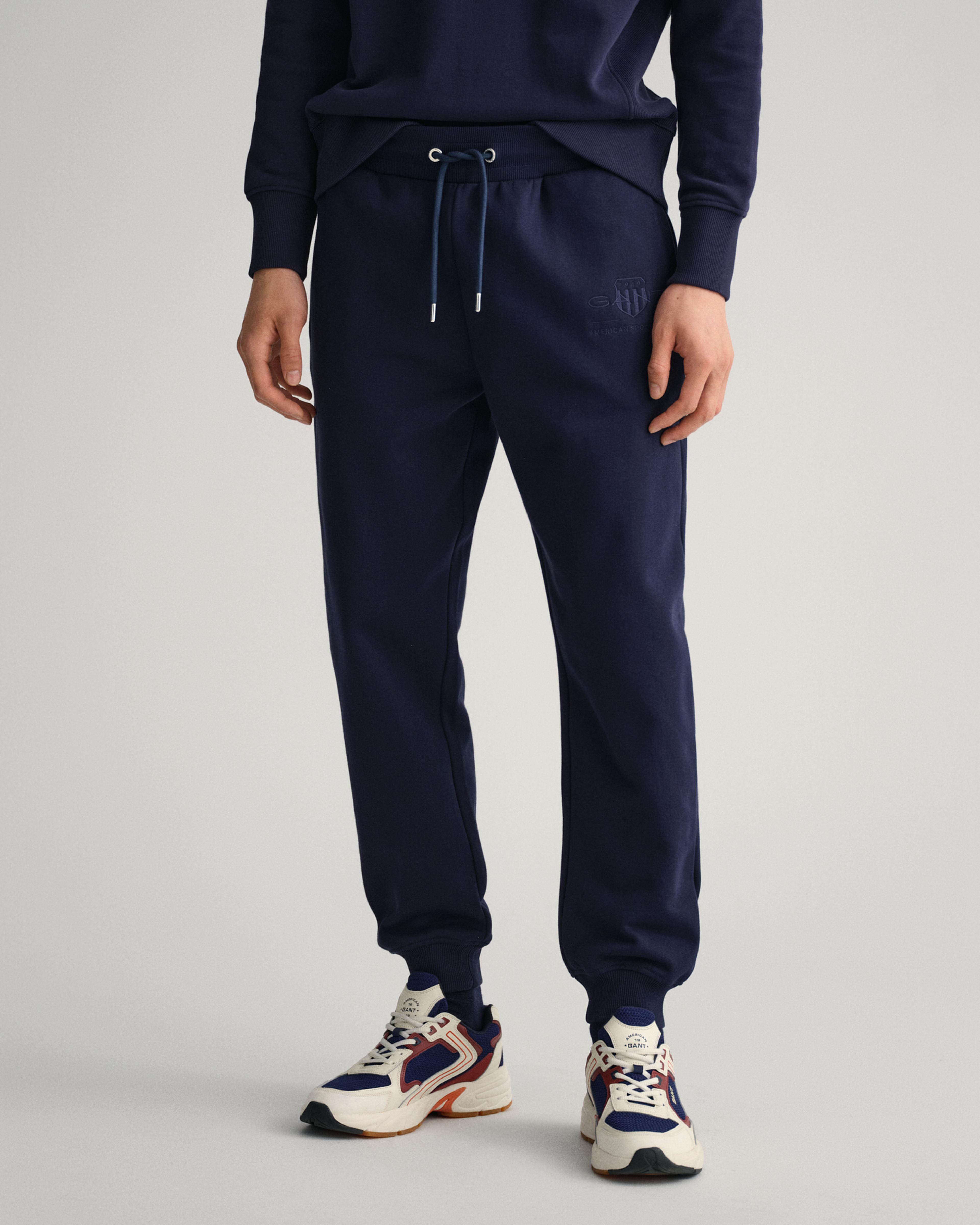 GANT Erkek Lacivert Regular Fit Logolu Eşofman Altı