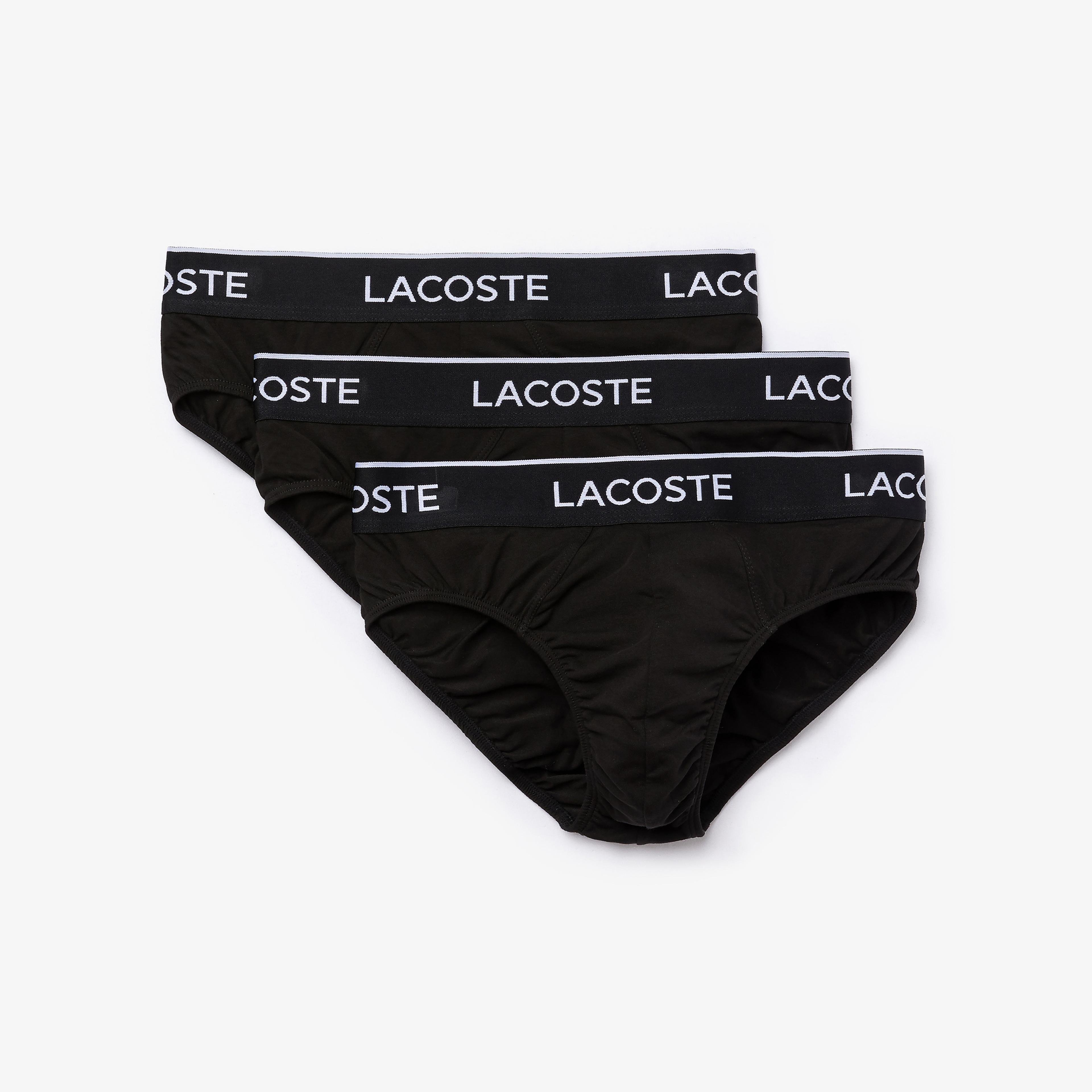 Lacoste Classic Erkek 3'lü Siyah Boxer