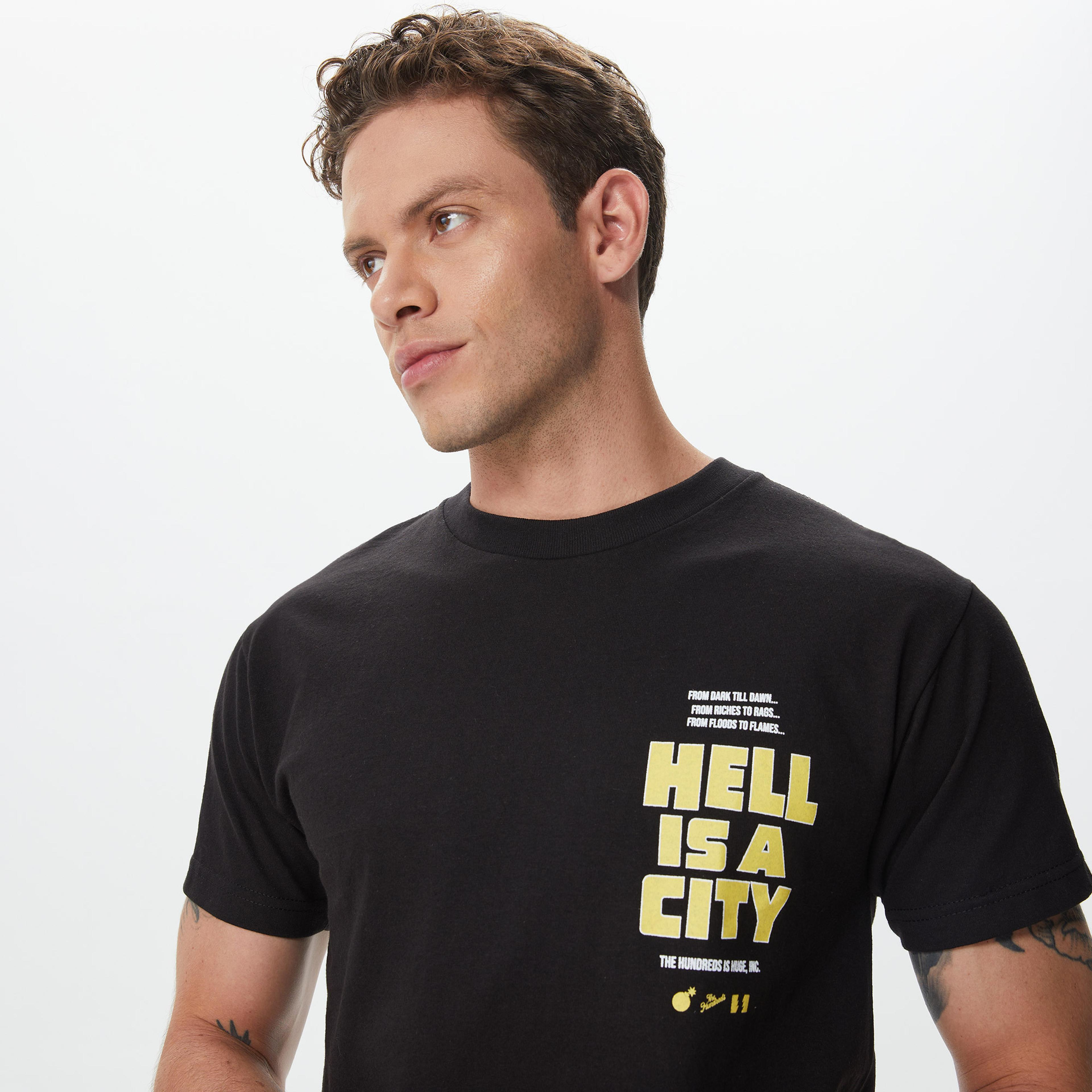 The Hundreds Simple Adam Erkek Siyah T-Shirt