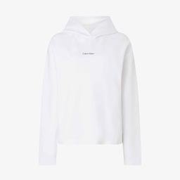 Calvin Klein Micro Logo Essential Beyaz Kadın Sweatshirt