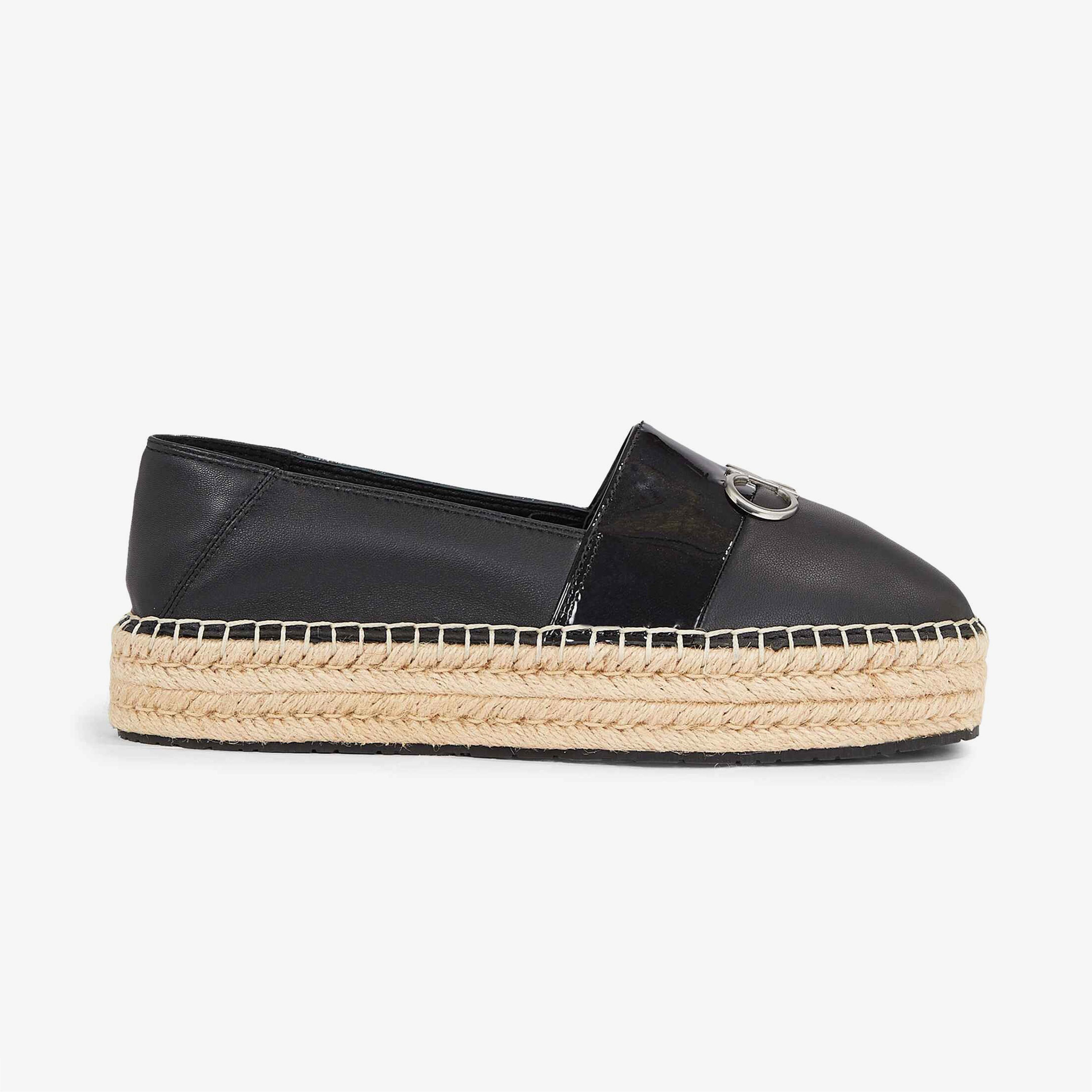 Calvin Klein Flatform Espadrille Siyah Kadın Espadril