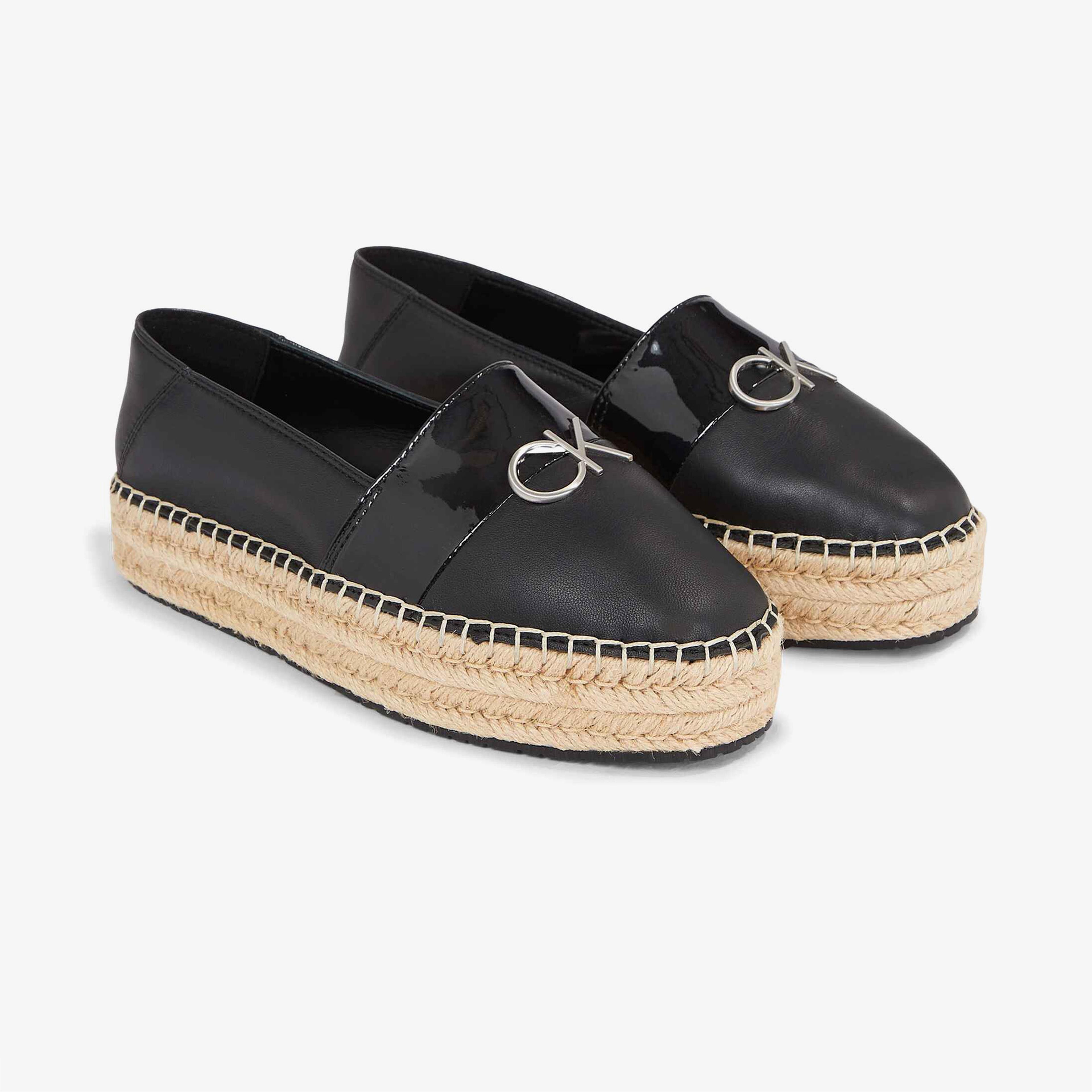Calvin Klein Flatform Espadrille Siyah Kadın Espadril