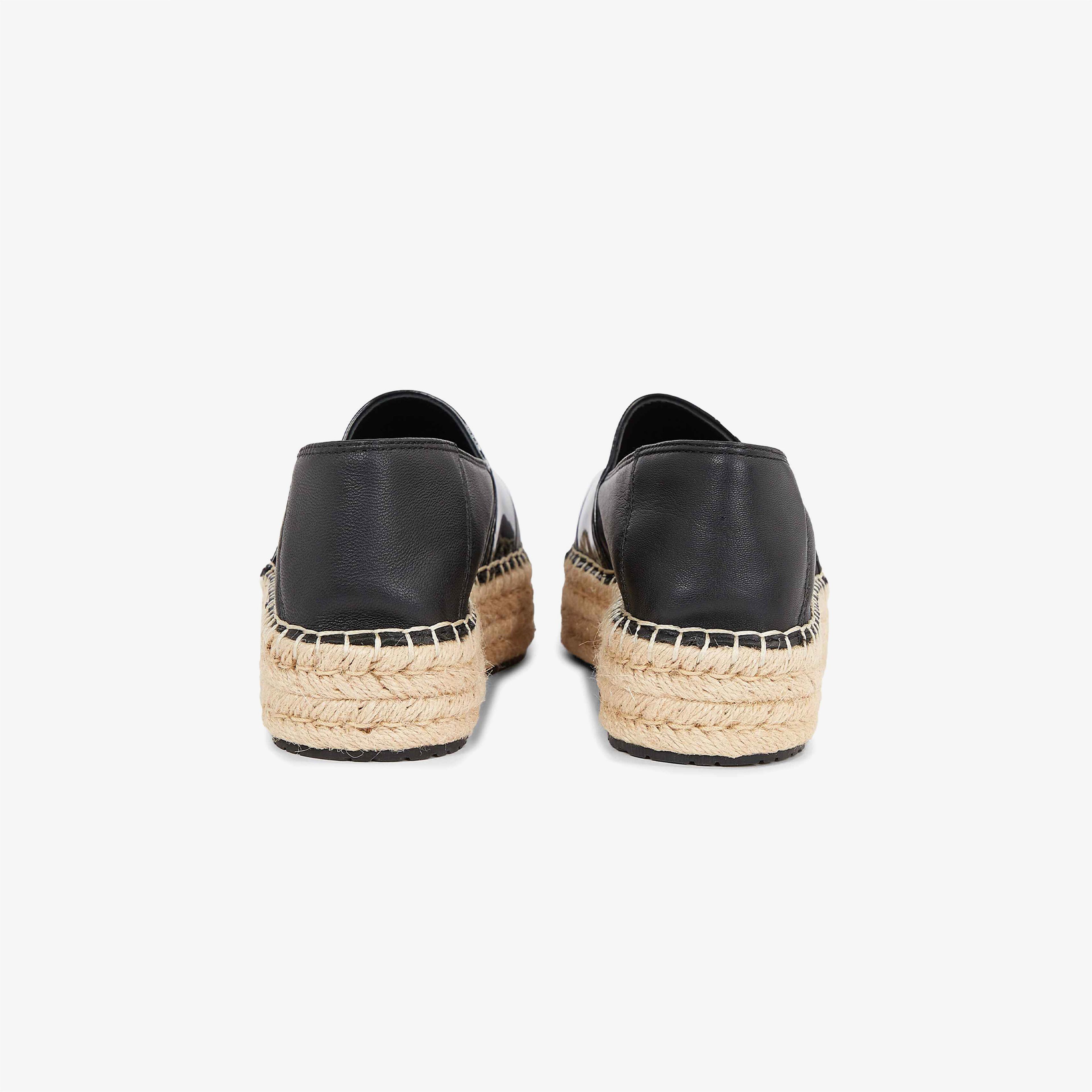 Calvin Klein Flatform Espadrille Siyah Kadın Espadril