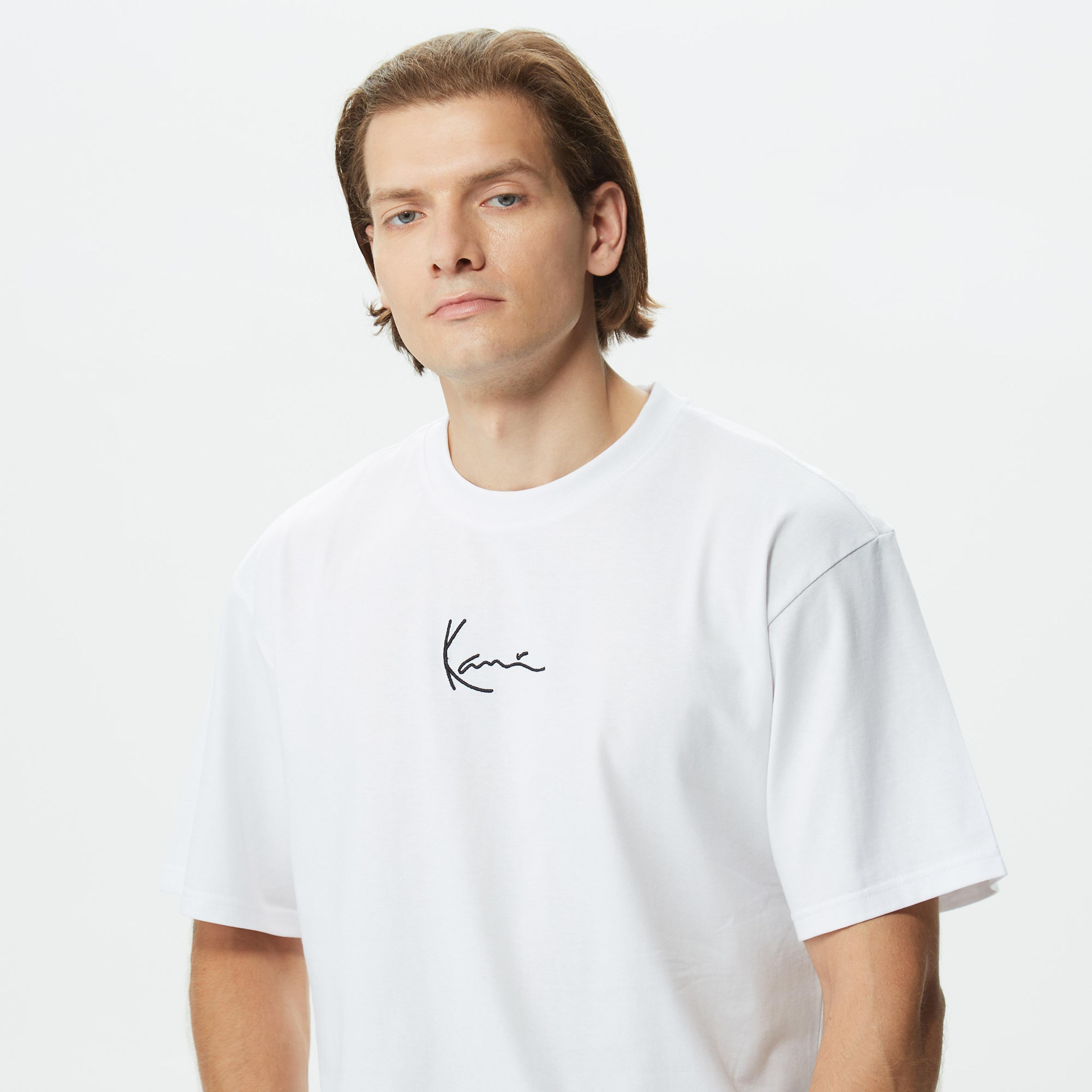 Karl Kani Small Signature Erkek Beyaz T-Shirt