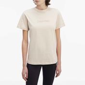 Calvin Klein Hero Logo Regular Krem Kadın T-Shirt