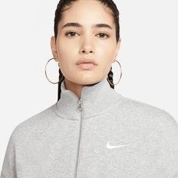 Nike Sportswear Phoenix Fleece Crop Kadın Gri Sweatshirt