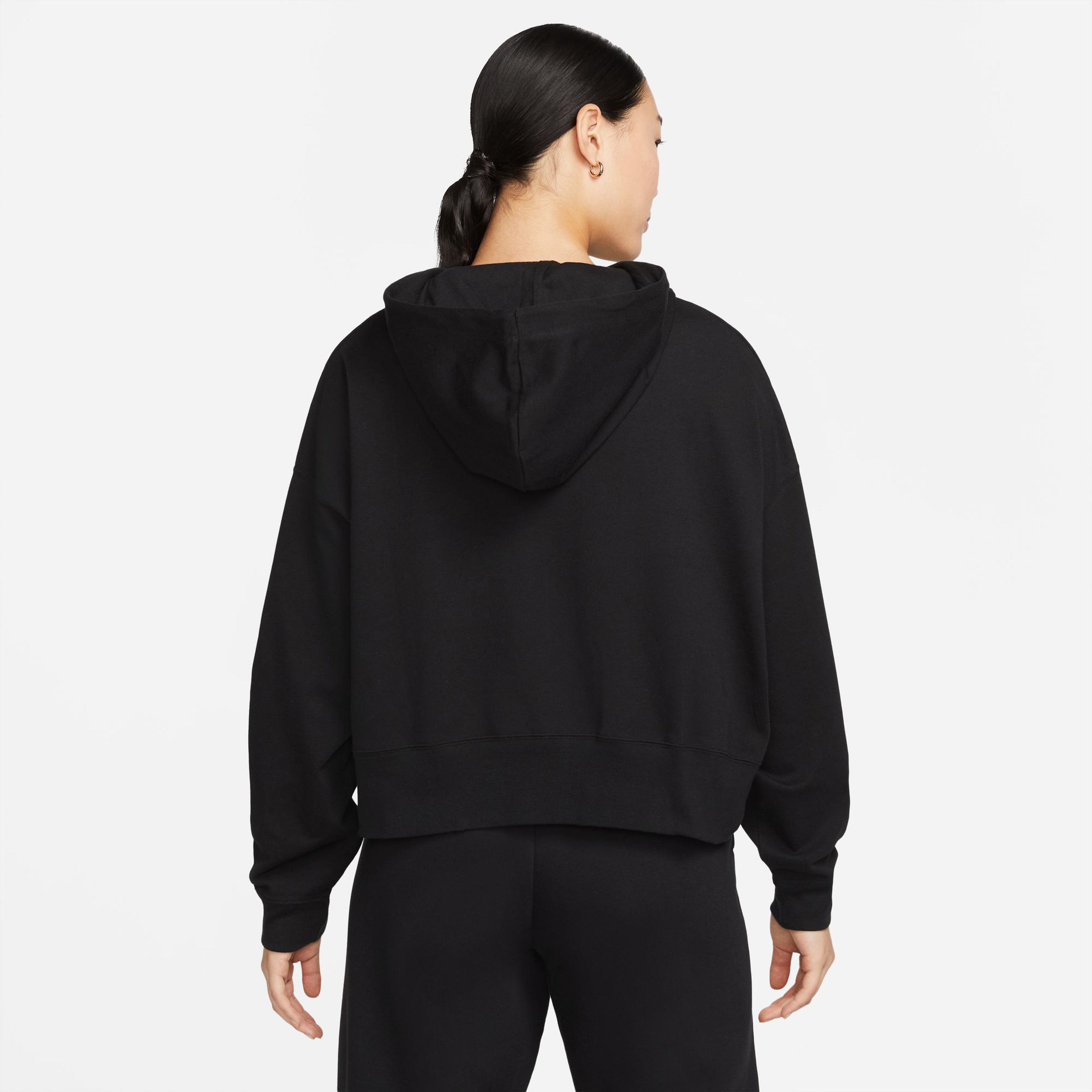 Nike Sportswear Jersey Oversize Kadın Siyah Hoodie