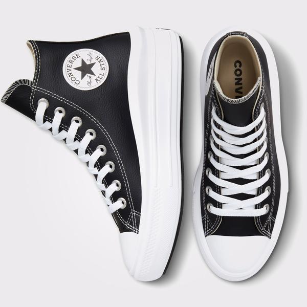 Converse Chuck Taylor All Star Move Platform Foundational Leather Unisex Siyah Sneaker_4