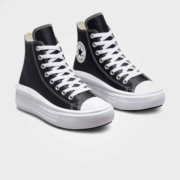 Converse Chuck Taylor All Star Move Platform Foundational Leather Unisex Siyah Sneaker_1