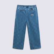 Vans Mended Check Denim Range Loose Crop Kadın Mavi Pantolon
