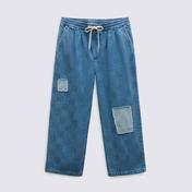 Vans Mended Check Denim Range Loose Crop Kadın Mavi Pantolon