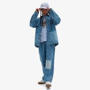 Vans Mended Check Denim Range Loose Crop Kadın Mavi Pantolon