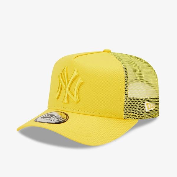 New Era New York Yankees Tonal Mesh Unisex Sarı Şapka
