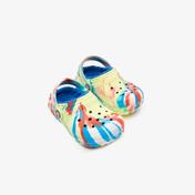 Crocs Classic Lined Marbled Pelüş Çocuk Renkli Terlik