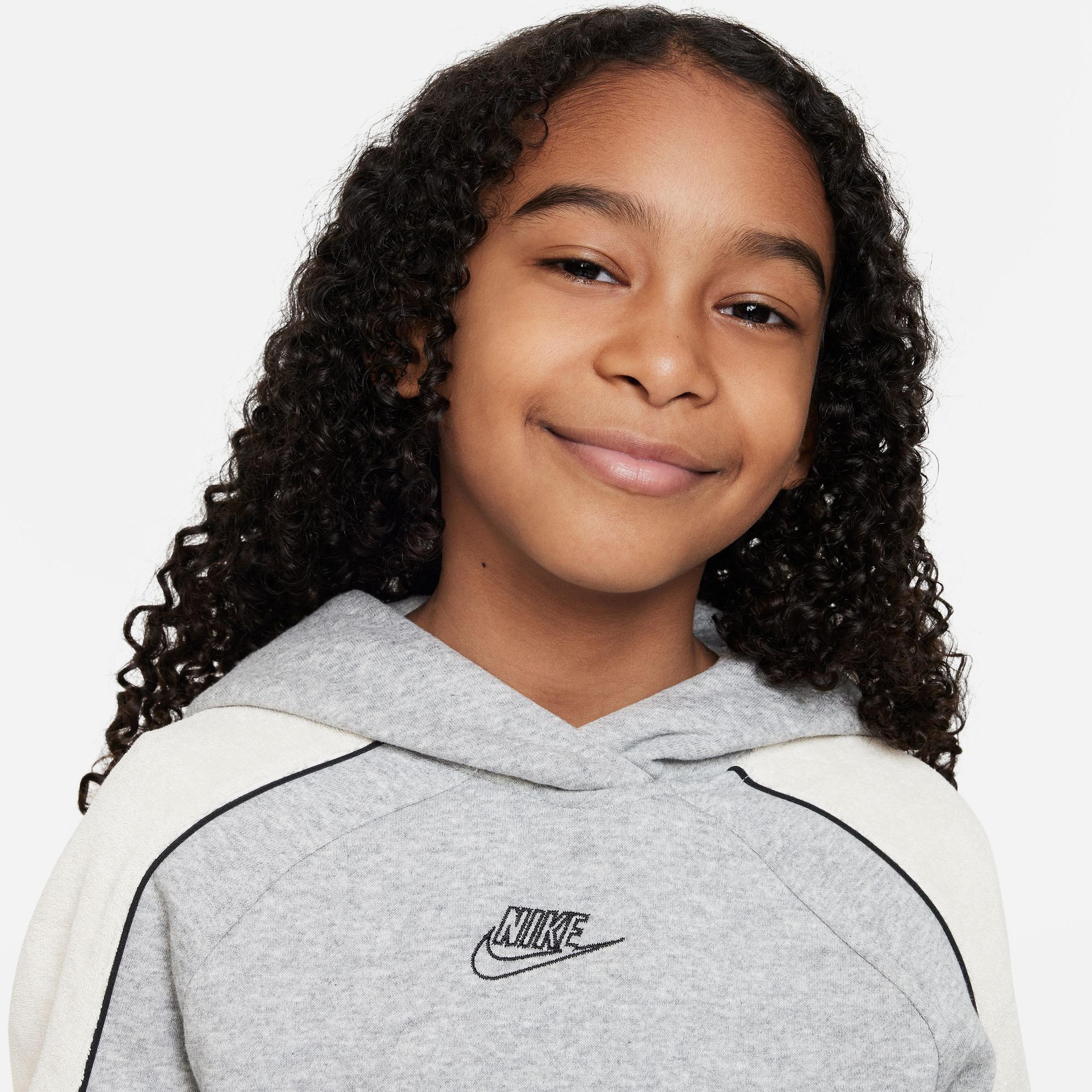 Nike Sportswear Amplify Çocuk Gri Hoodie