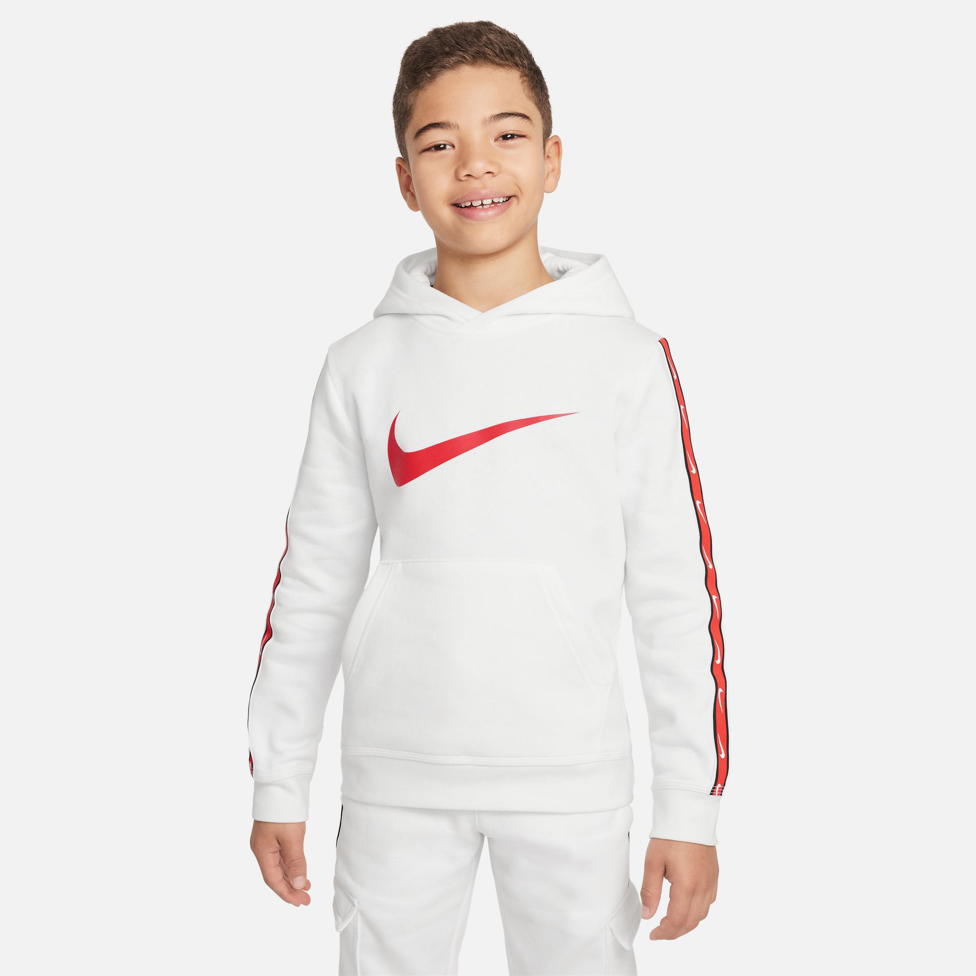 Nike Sportswear Repeat Çocuk Beyaz Hoodie