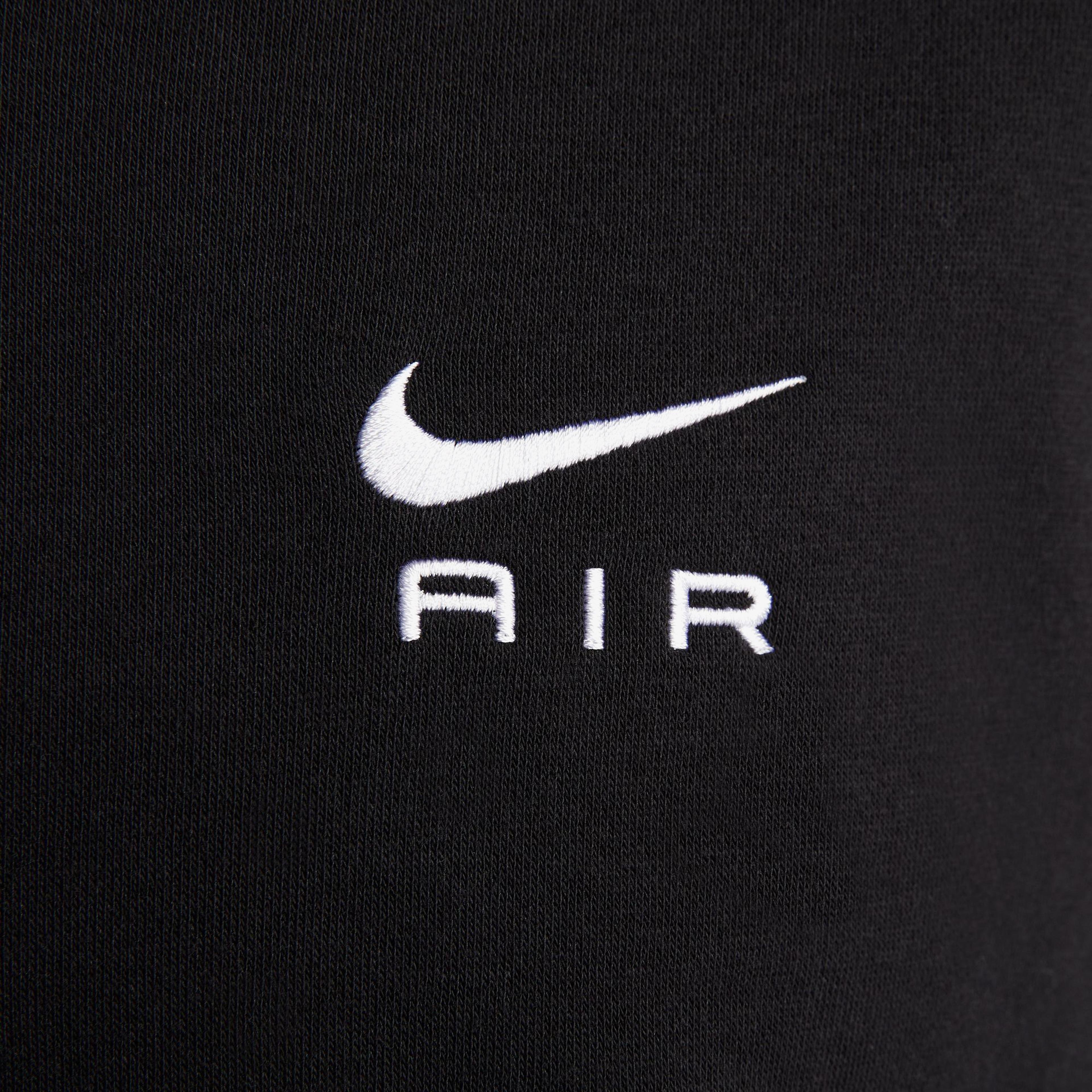 Nike Sportswear Air Fleece Oversize Full Zip Kadın Siyah Eşofman Üstü