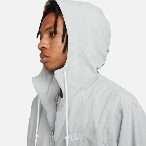 Nike Club Woven Full Zip Erkek Gri Ceket_4