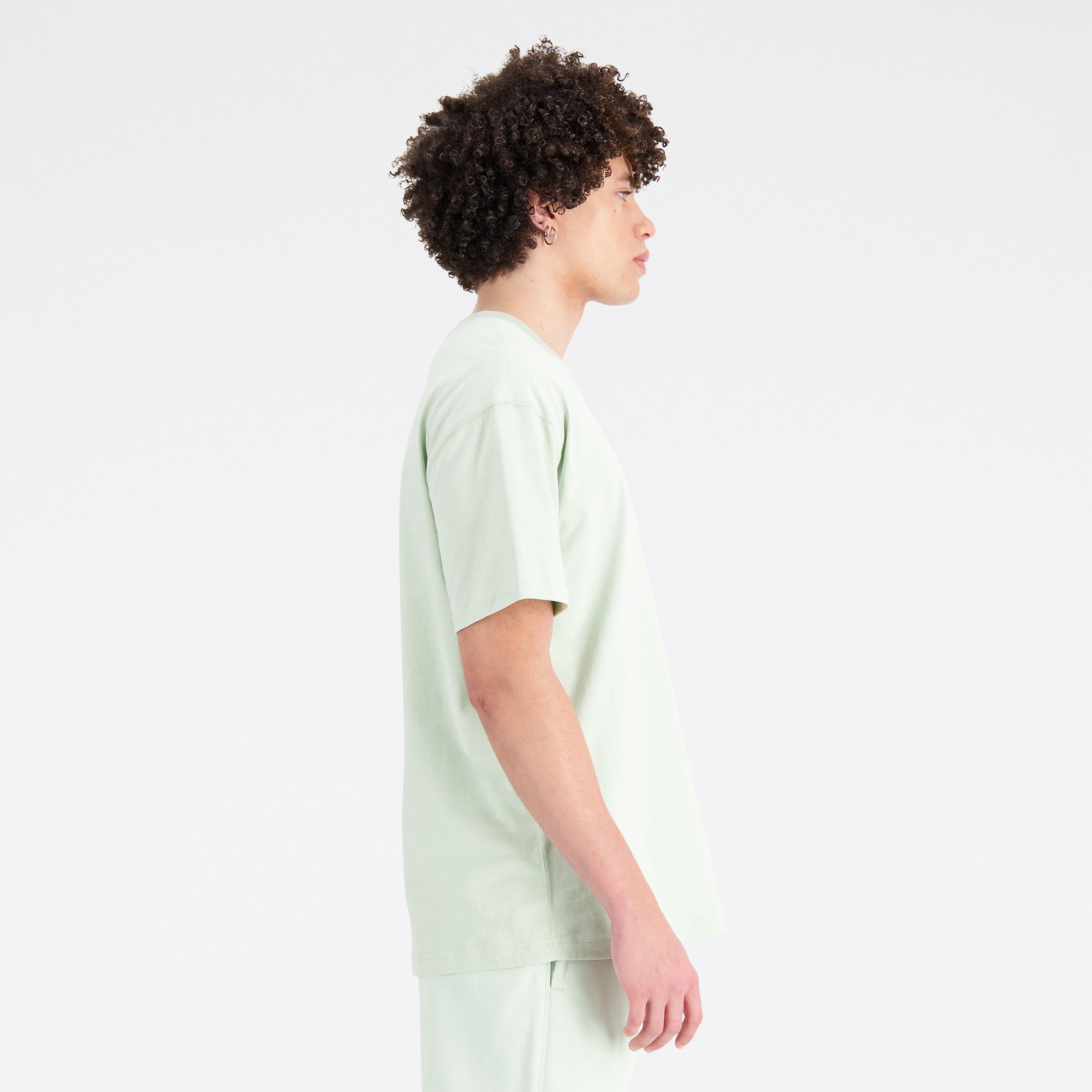 New Balance Uni-ssentials Cotton Erkek Yeşil T-Shirt