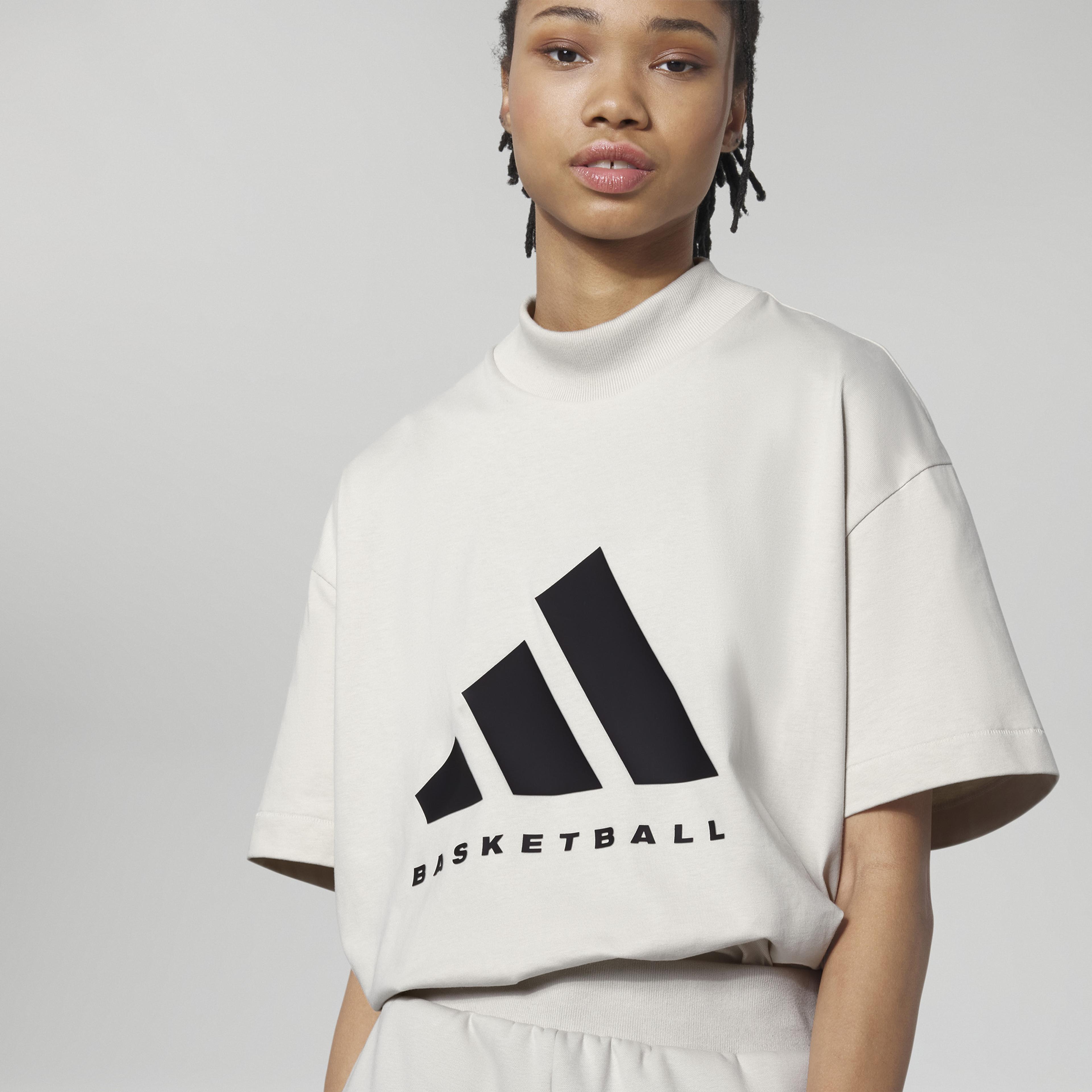 adidas One Basketball Unisex Bej T-Shirt