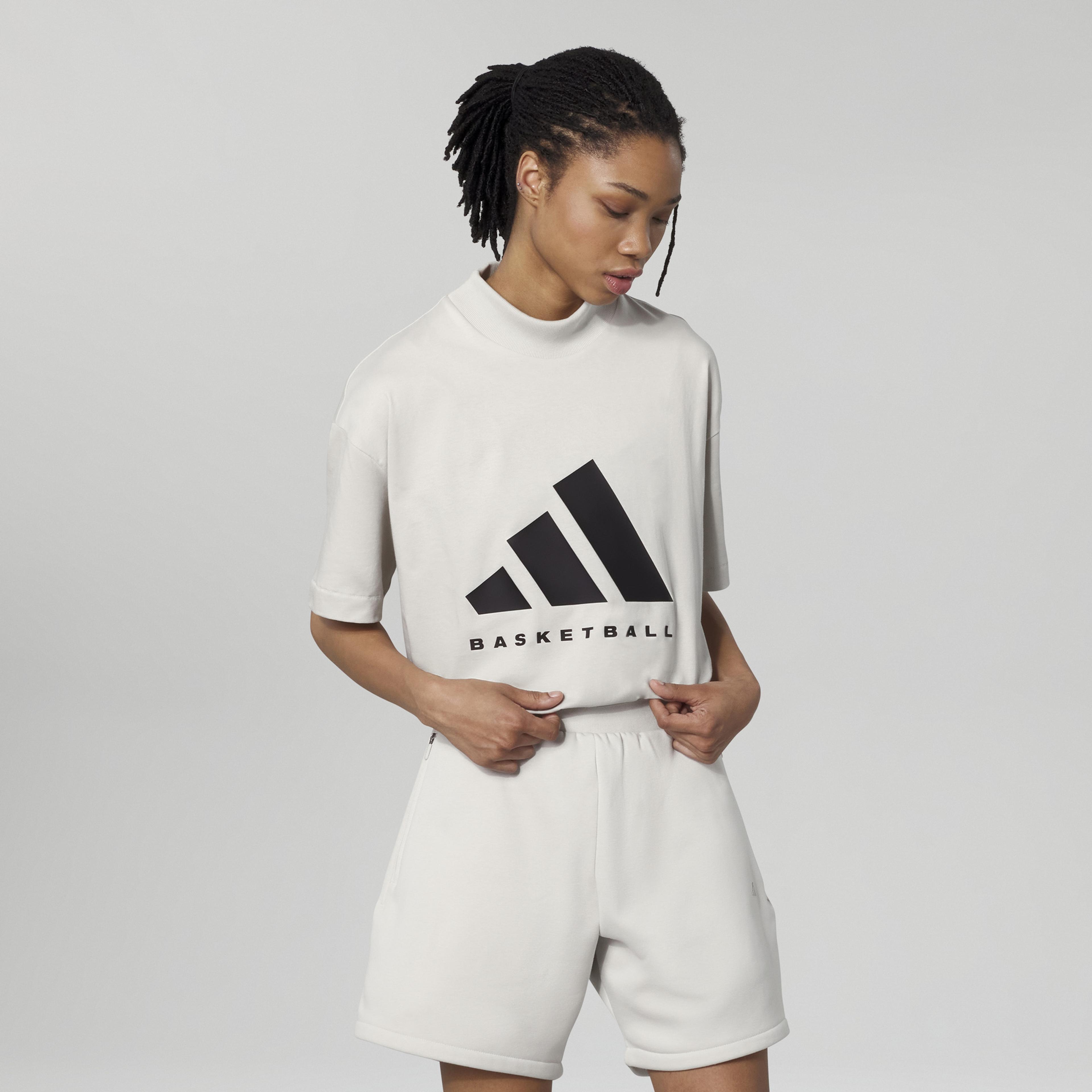 adidas One Basketball Unisex Bej T-Shirt
