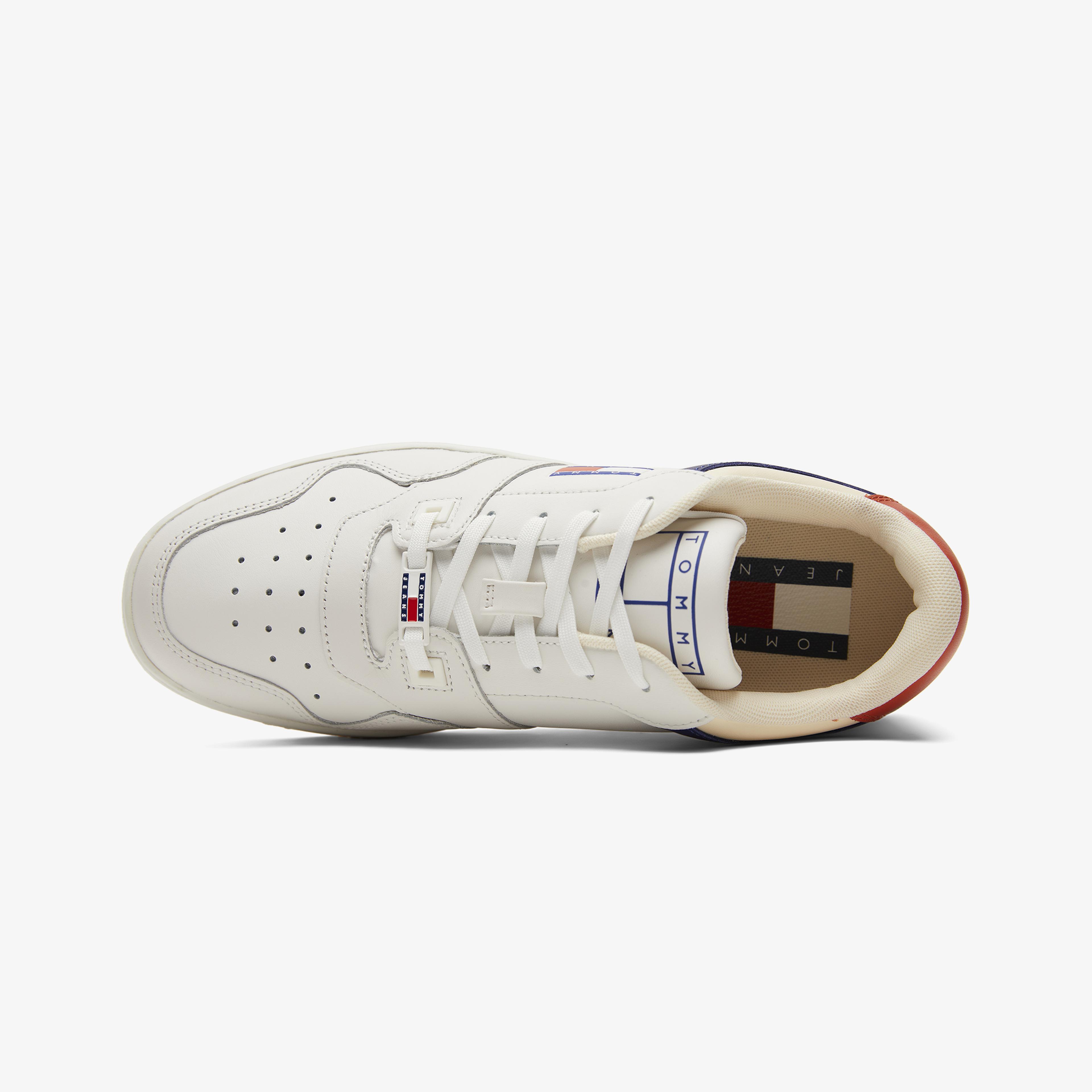 Tommy Jeans Basket Premium Erkek Krem Sneaker