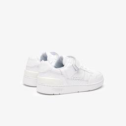 Lacoste T-Clip Velcro Leather Kadın Beyaz Sneaker
