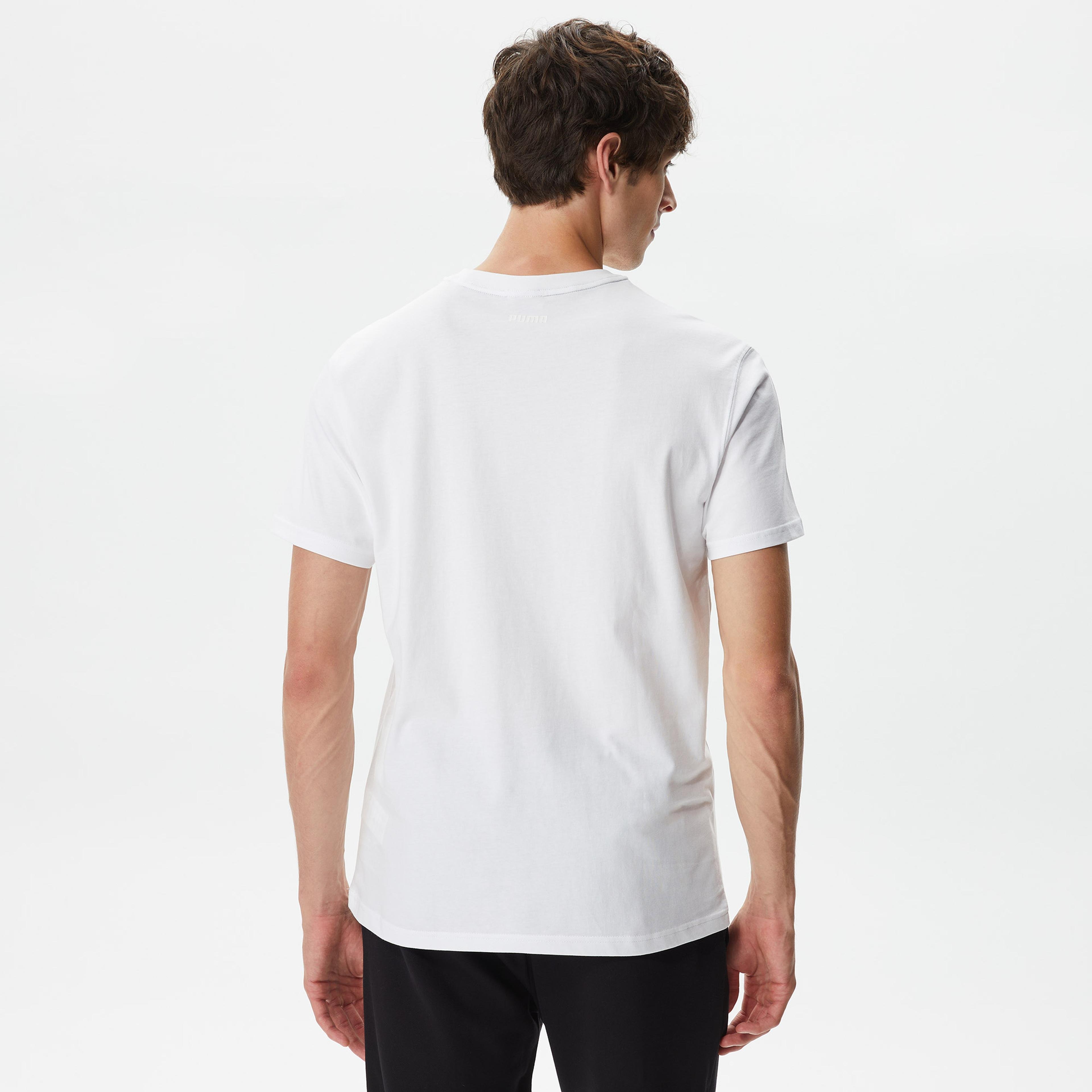 Puma Franchise Core Erkek Beyaz T-Shirt