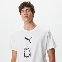 Puma Franchise Core Erkek Beyaz T-Shirt