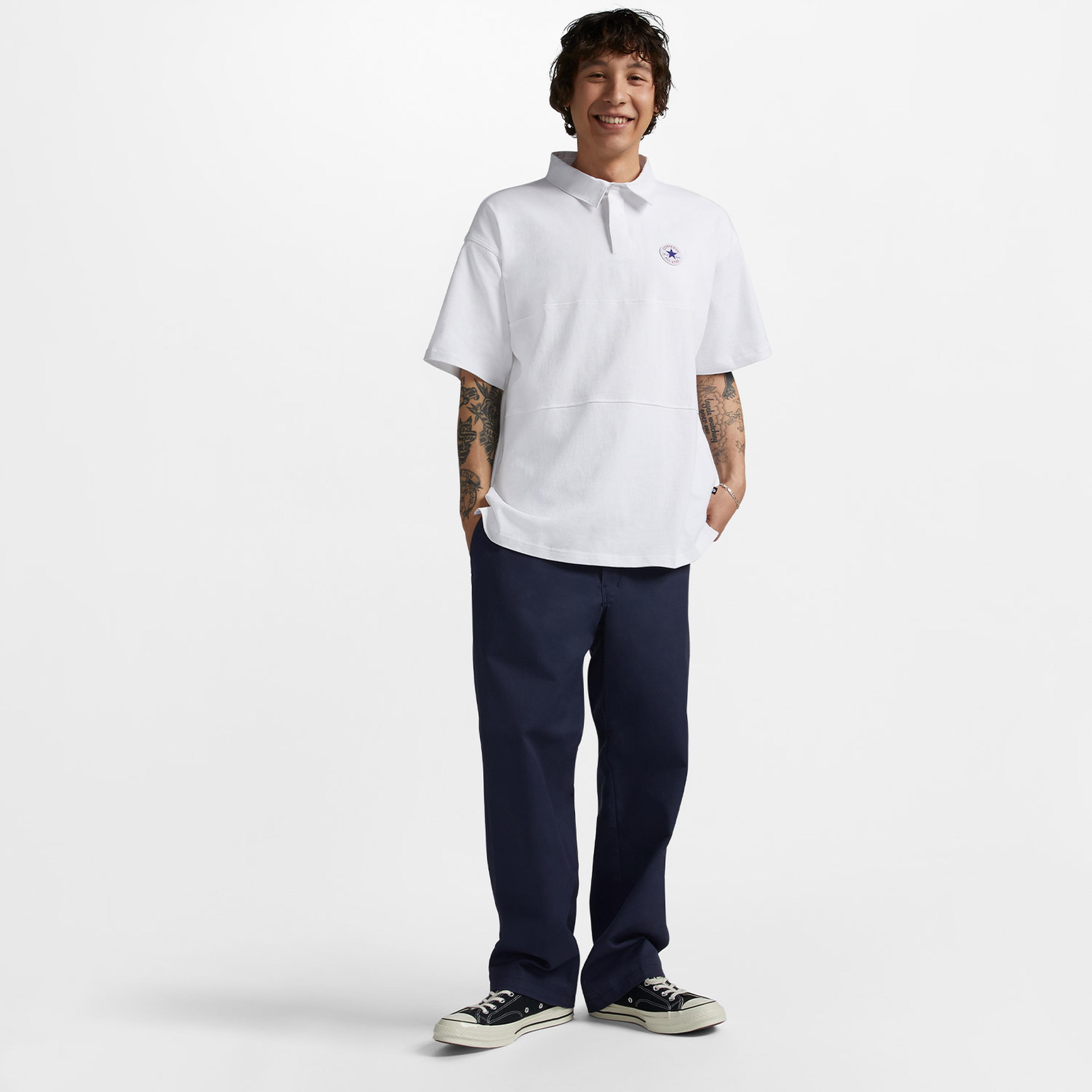 Converse All Star Erkek Beyaz T-Shirt