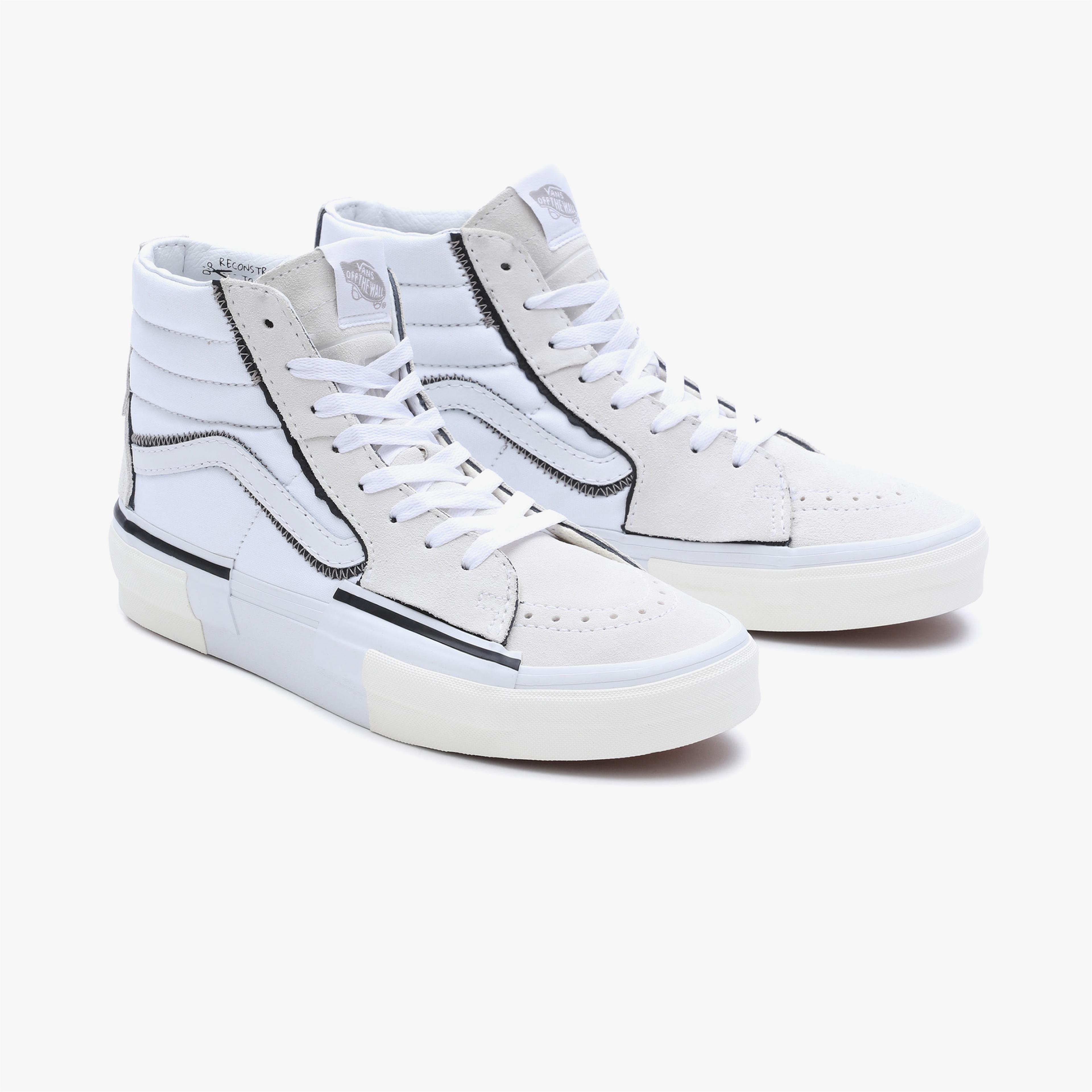 Vans Sk8-Hi Reconstruct Unisex Beyaz Sneaker