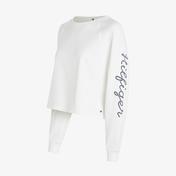 Tommy Hilfiger Regular Rope Puff Print C-Neck Swtshrt Kadın Beyaz Sweatshirt