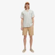 Scotch & Soda Toweling Striped Camp Erkek Yeşil Gömlek