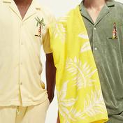 Scotch & Soda Embroidered Towelling Camp Erkek Yeşil Gömlek