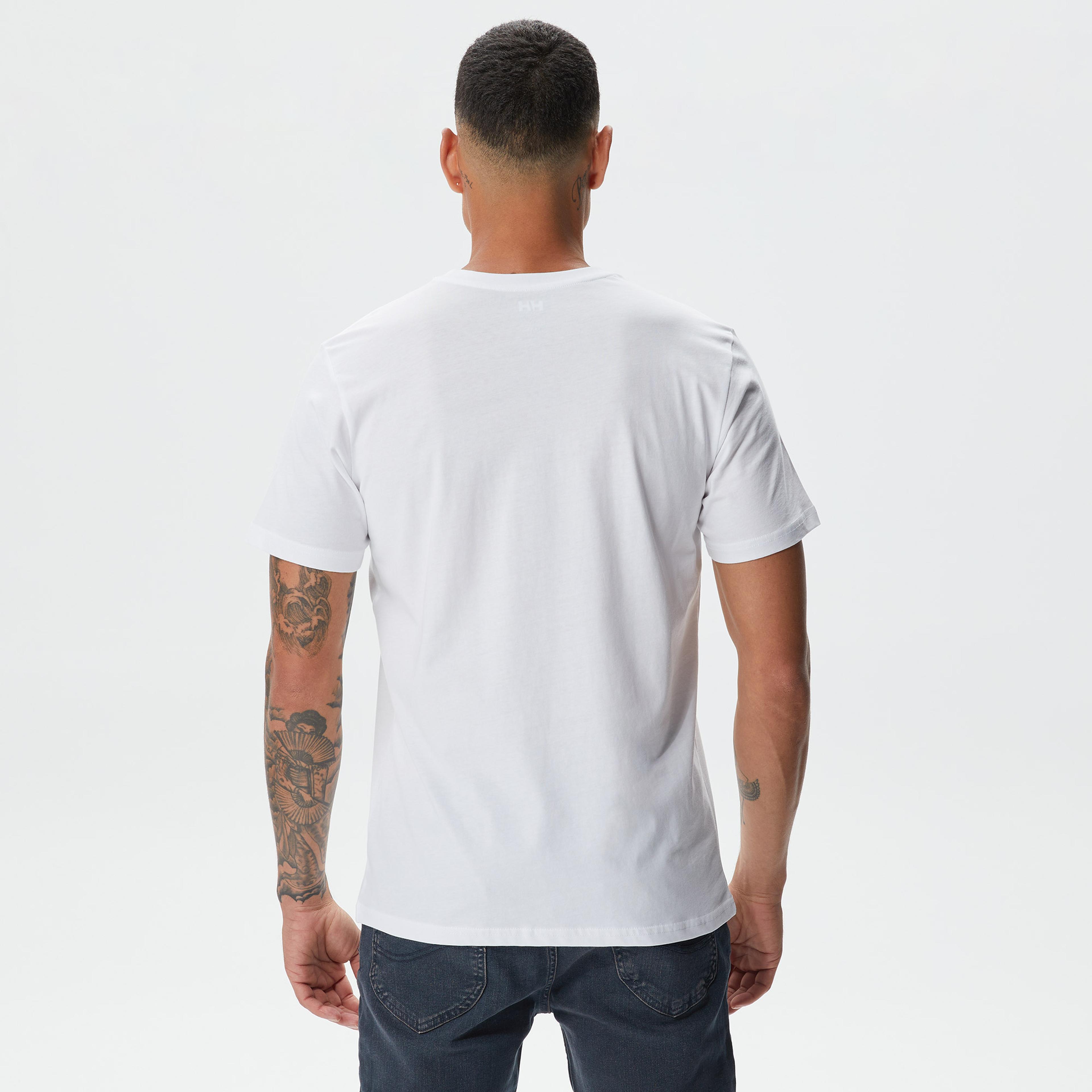Helly Hansen HH Logo Erkek Beyaz T-Shirt