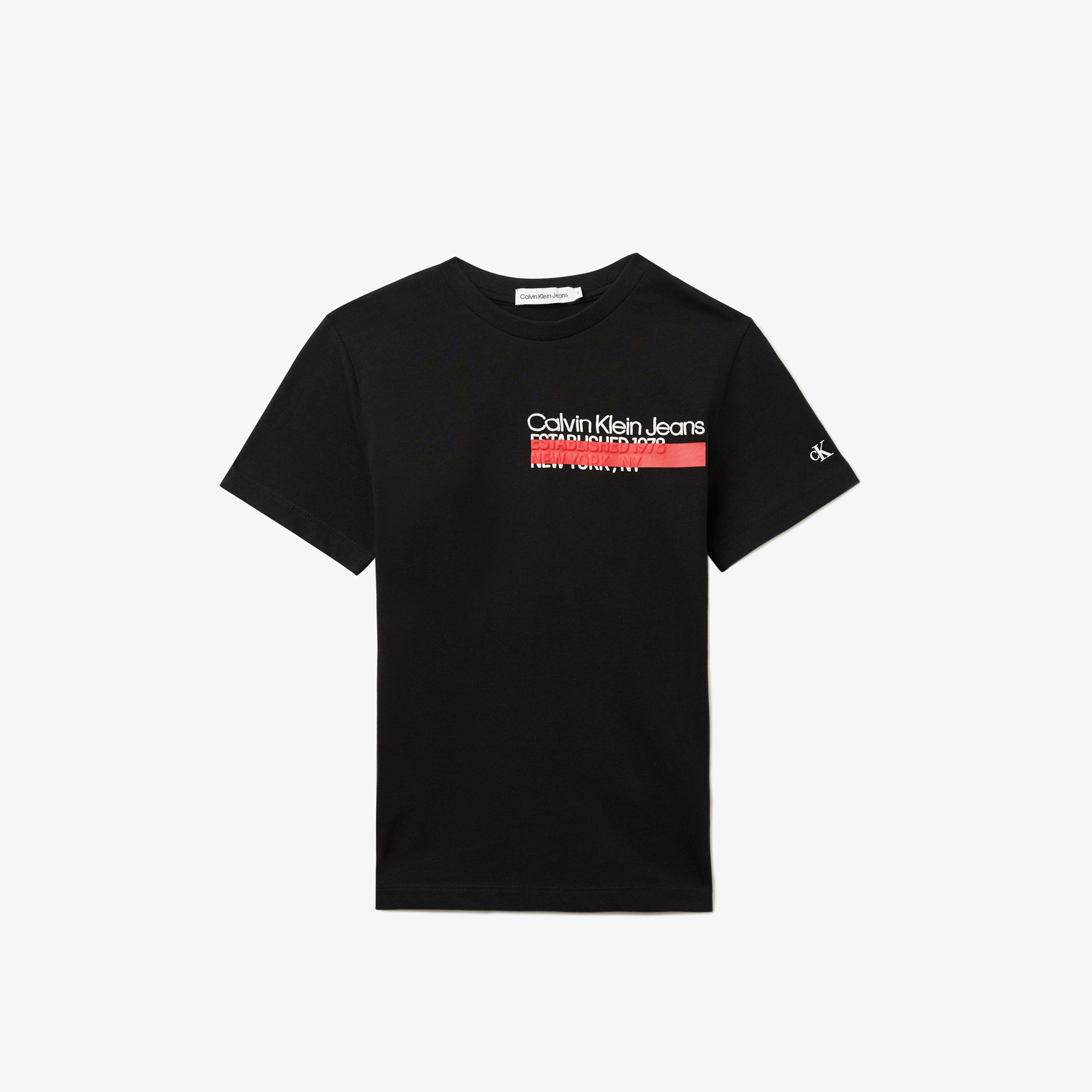 Calvin Klein Hero Mini Logo Siyah Çocuk T-Shirt