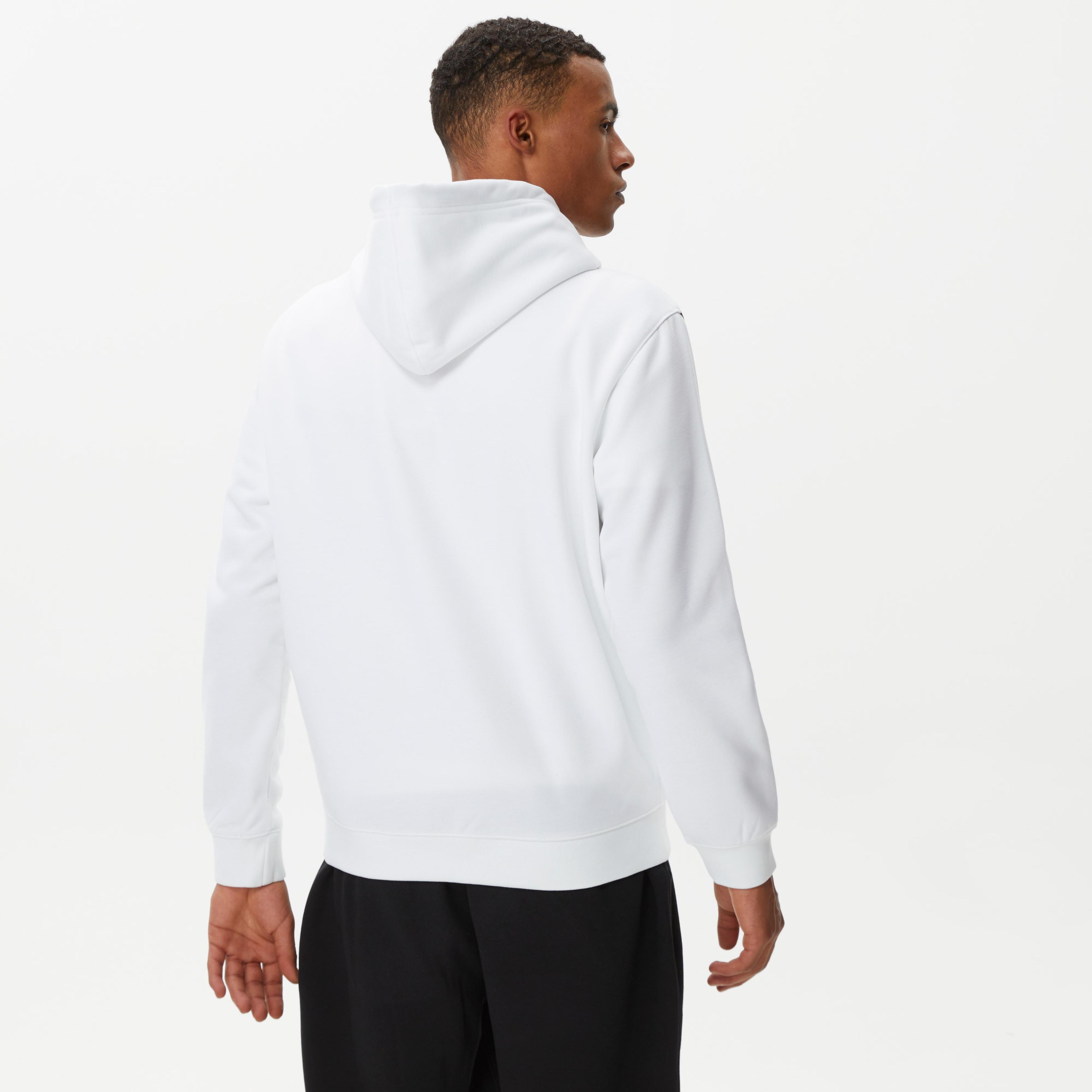 Calvin Klein Logo Tape Beyaz Erkek Sweatshirt