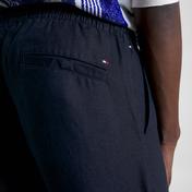 Tommy Hilfiger Harlem Solid Linen Po Utility Erkek Siyah Şort